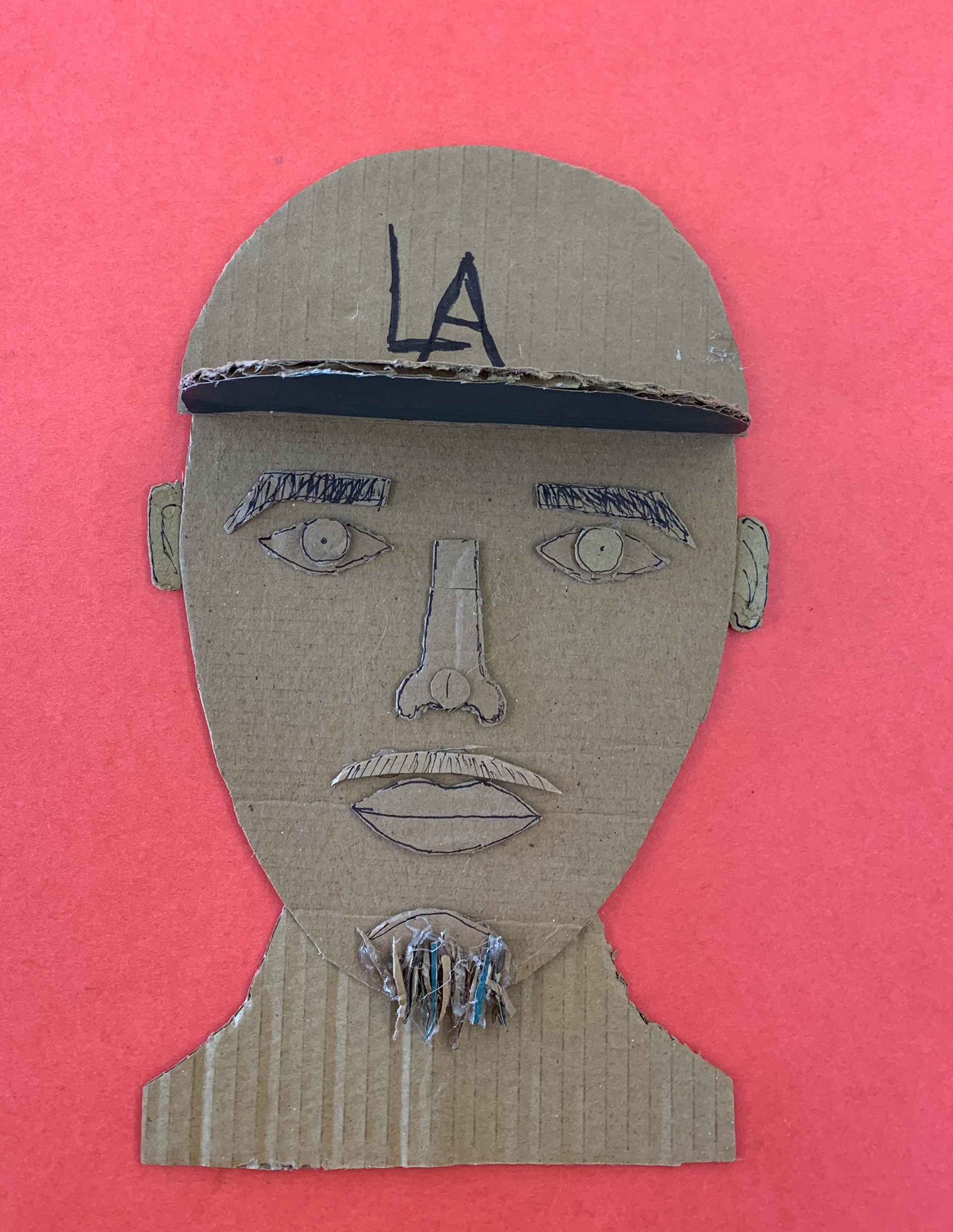 Cardboard Self Portrait