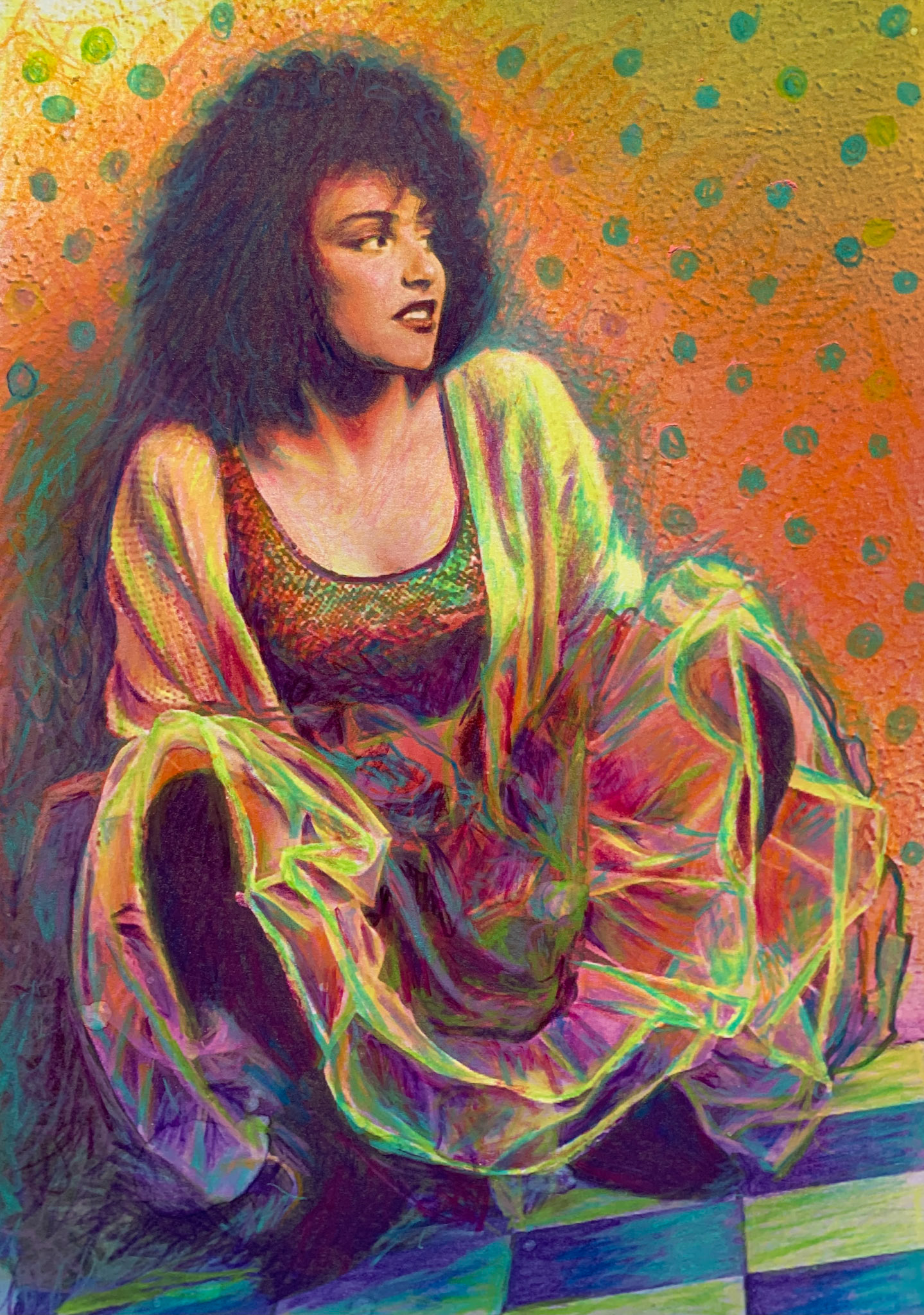 "Manifest" Pencil on photocopy 8 1/2 x 11"