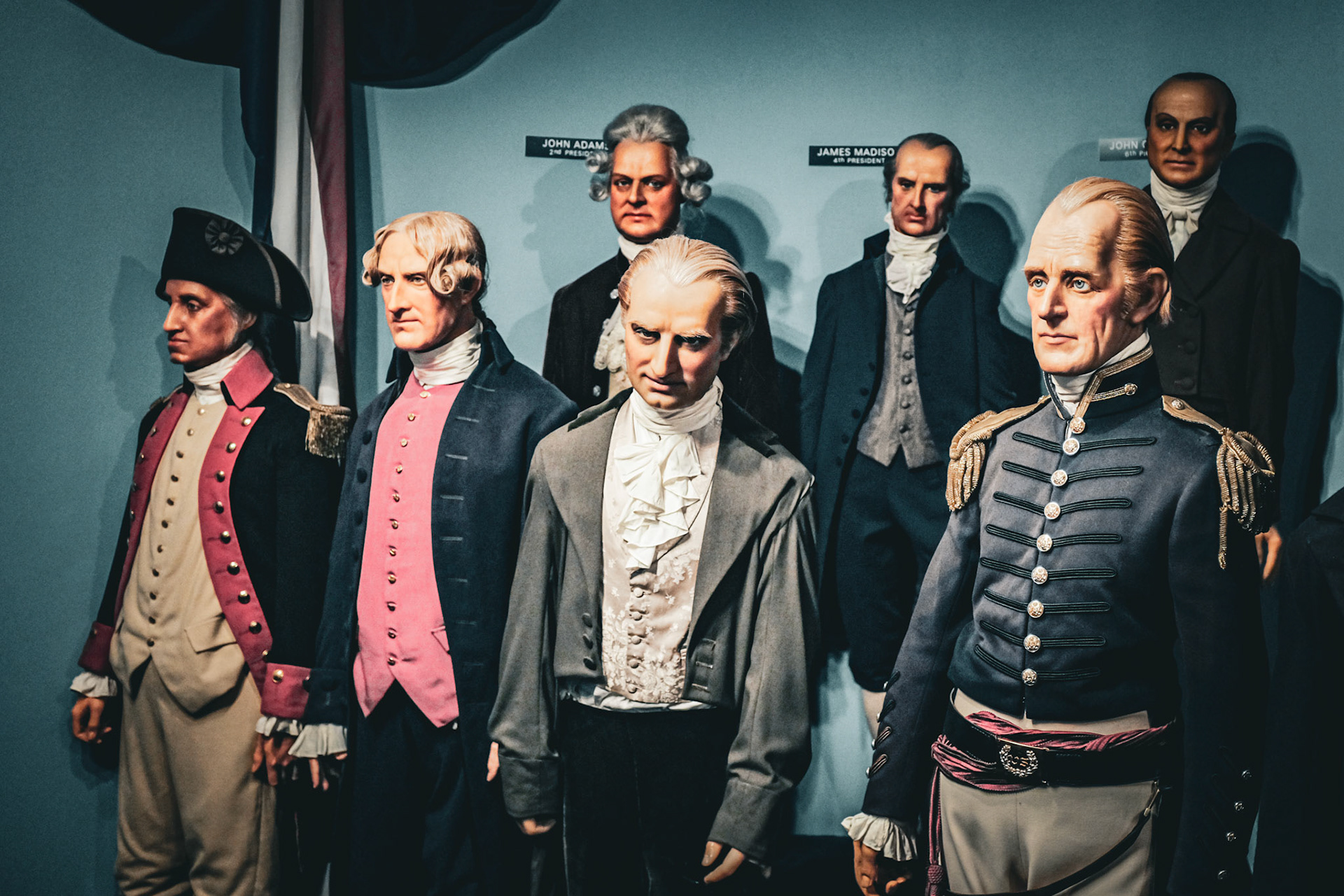 Presidents at Louis Tussaud's Palace of Wax