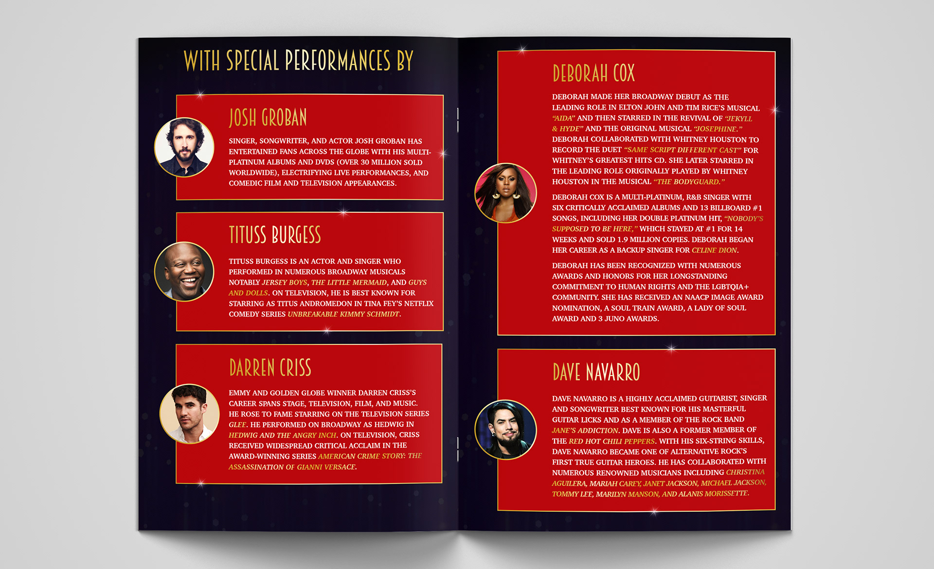 Program Booklet Inside Spread