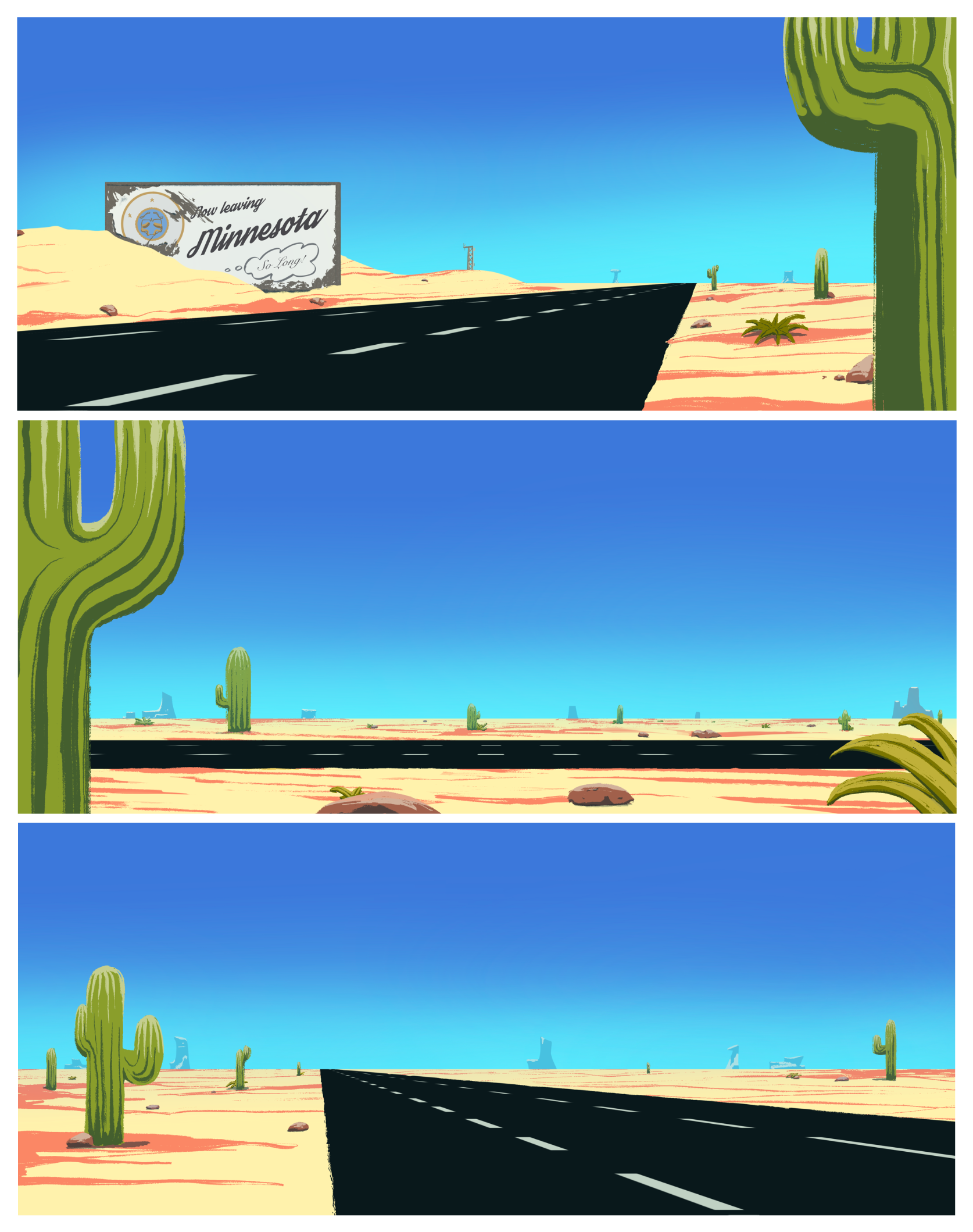 Desert Background Paintings