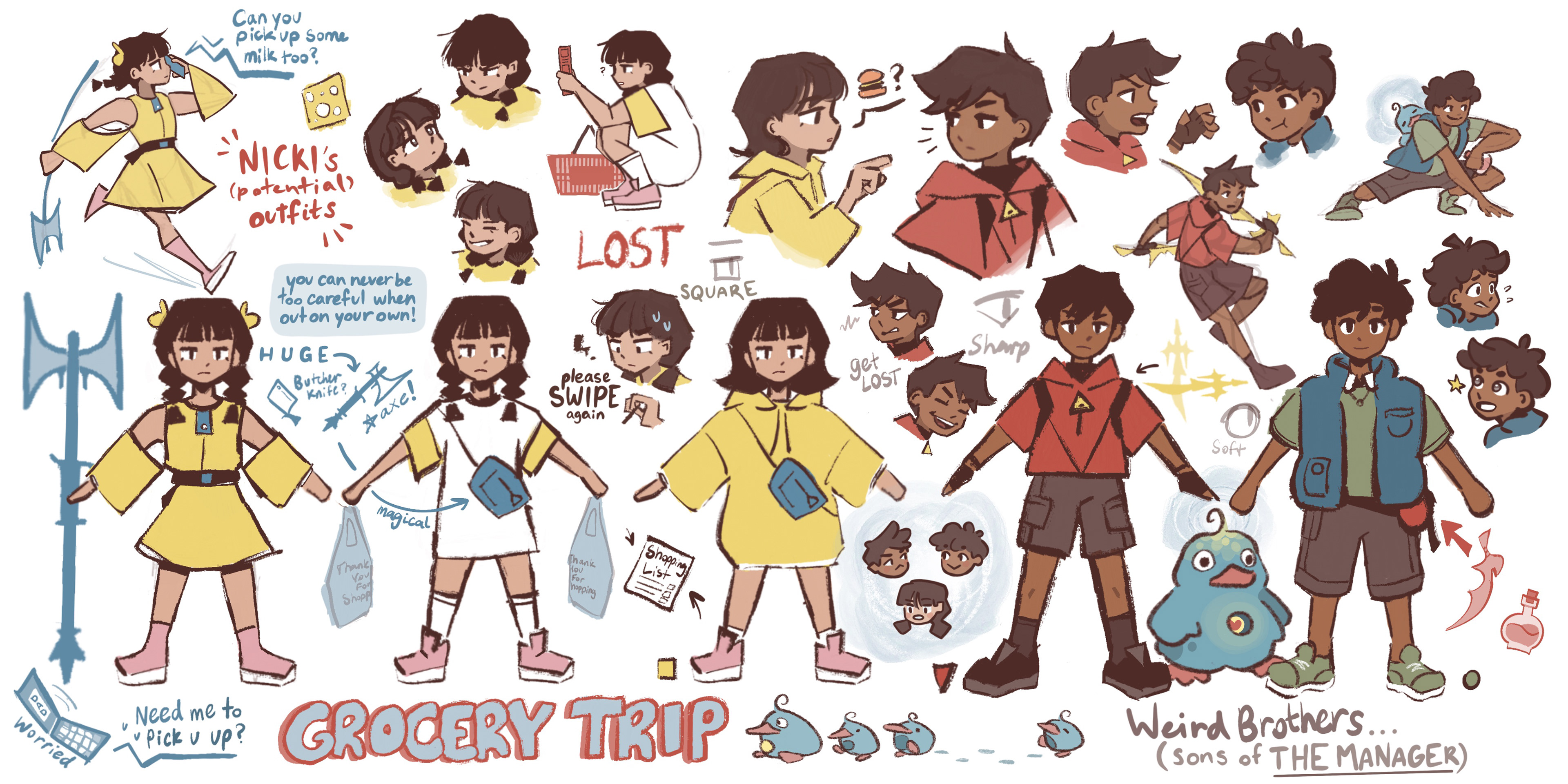 Grocery Trip - Character Exploration