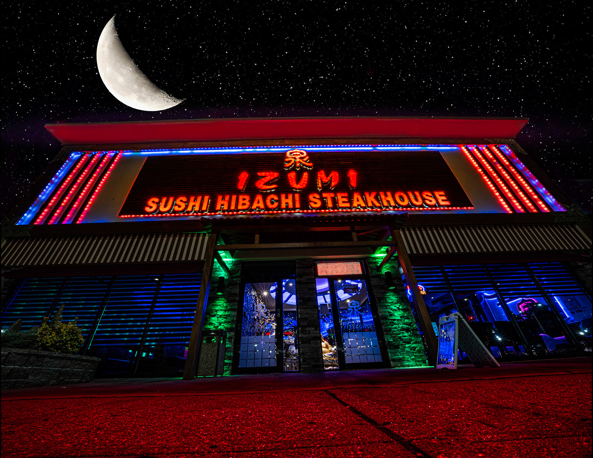 Izumi Sushi and Hibachi Steak houseUnique, contemporary Japanese restaurant with hibachi grills, a creative sushi menu &amp; neon-lit bar.I guess I will have to go back and take photos inside!2931 Hempstead Turnpike, Levittown, NY 11756If You Like What You See Please Follow Me!Prints and Images available#NotYourAvgPhotoJoeAlso Follow @notyouravgjoe.neon#sushi #food #japanesefood #foodporn #sashimi #sushitime #foodie #sushilovers #instafood #delivery #japan #salmon #yummy #sushibar #foodstagram #japanese #comidajaponesa #sushiroll #temaki #sushilover #fish