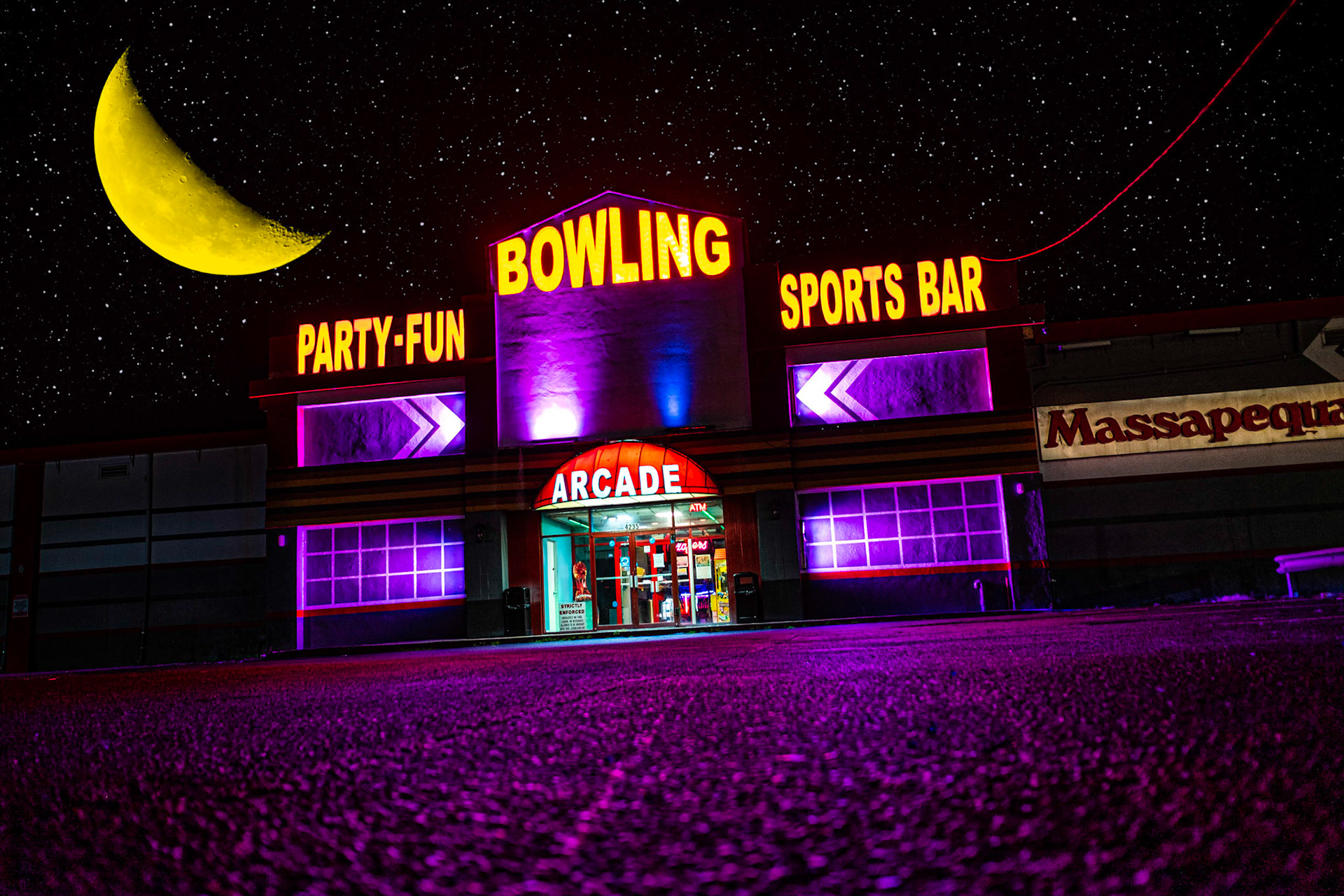Massapequa Bowl is a beautiful 30 lanes center that has been family owned and operated since 1960.Located at 4235 Merrick Rd, Massapequa, NY 11758 its right off the corner of Hicksville Road.In addition to regular bowling they offer Parties, Leagues and other Group EventsOpen from 9am Daily they close at midnight nightly and stay open to 2AM on Fri, Sat and Sun.If You Like What You See Please Follow Me on Instagram!#NotYourAvgPhotoJoe@notyouravgjoe@notyouravgjoe.neon#bowling #bowlingalley #strike  #bowlingball #bowlingtime #bowlingfun #bowlingparty #bowlingshoes #bowlinglife #bowlingballs #bowlingleague #bowlingin
