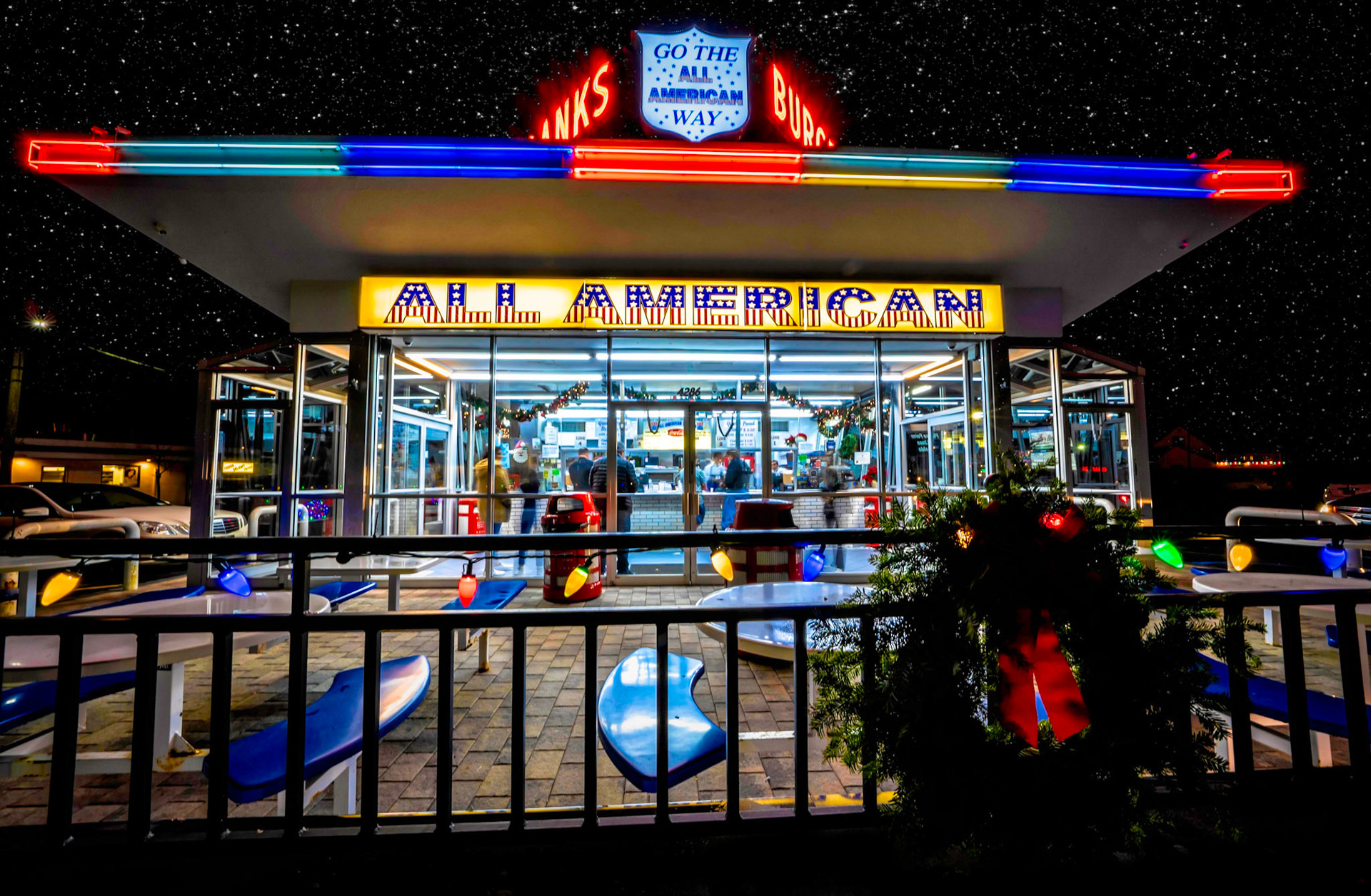 Massapequa's All-American Hamburger Drive-In Among '15 Restaurants You Have to Visit in New York Before You Die'Opening in 1963, this vintage style burger joint will change the way you think about fast food," the website says of All-American Hamburger Drive-In, which is located at 4286 Merrick Road. "Unarguably the best fast food spot in the area, the delectable burgers, fries and milkshakes all taste like heavenly nostalgia."Love that Neon!If You Like What You See Please Follow Me!Prints and Images available#NotYourAvgPhotoJoe#NeonAtNight....Made With #platypod#goandcapturethelight#rawsterphoto#illgramers#illegalvisuals#thevisualcollective#ig_color#thecoolmagazine#weekly_feature#igshotz#news12li#newsday#longisland#PatchLI#discoverlongisland #lislandstrong #exploreliny #dinner#restaurant#neon#neonlights#instagram#neonart#retro#streetstyle#night#KelbyOnePics