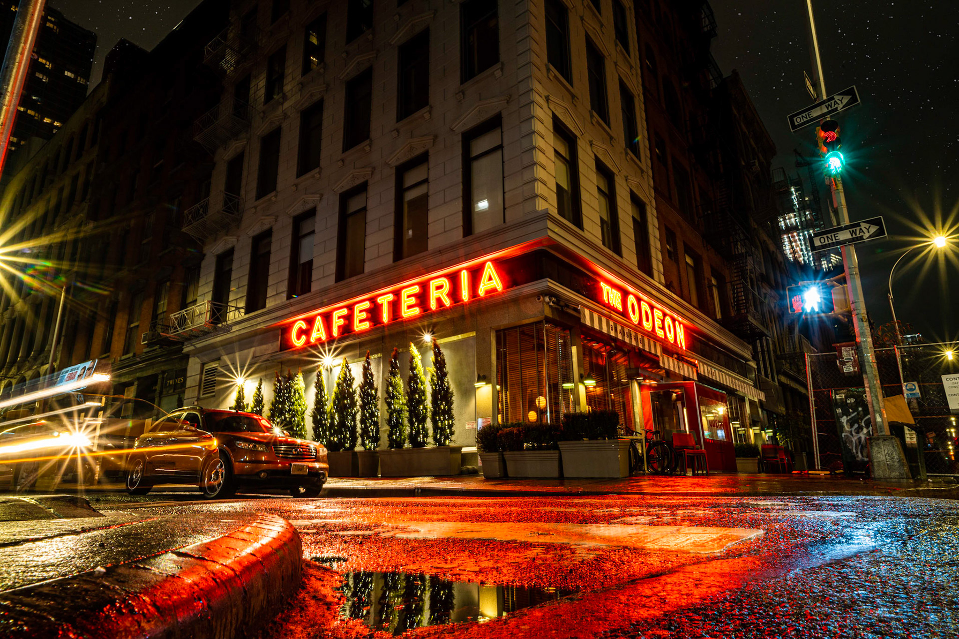 The Odeon Cafeteria145 W Broadway, New York, NY 10013From Vanity Fair 2005"A neon-lit promise of excitement on Tribeca’s then dark streets, the Odeon was the restaurant that defined New York’s 80s: a retro haven for the likes of Warhol and Basquiat, De Niro and Belushi, with a cocaine-fueled scene captured in Bright Lights, Big City. In an oral history inspired by the Odeon’s 25th anniversary, staffers and such habitués as Tom Wolfe, Lorne Michaels, and Jay McInerney share their table-hopping, fistfighting memories.”If You Like What You See Please Follow Me!Prints and Images available#NotYourAvgPhotoJoeAlso Follow @notyouravgjoe#MadeWithPlatypod#Newyork_bestshots#Likenewyorkcity #empirestate#newyorkers#just_features#newyorkphoto#ilovenewyork#pictures_of_newyork#newyorklife#newyorkview#newyork_instagram#newyorkstreets#instagram#instalike#thecity_life#loves_nyc#nyc #ny#newyork_ig#cityscapes#citypicz