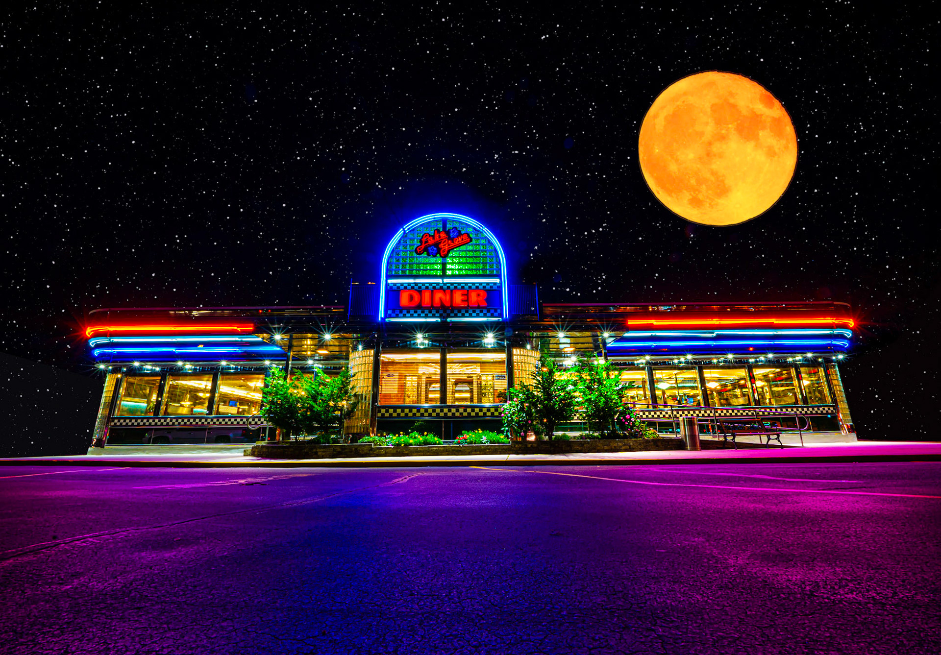 Here is the Lake Grove Diner.  It’s been on my list to photograph for a while and finally I got to shoot it a few nights ago.Located at 2211 Nesconset Hwy, Lake Grove, NY 11755Another from the Neon at Night Series. Made with @platypod.f you like what you see Follow Me Prints and Images available#NotYourAvgPhotoJoe#goandcapturethelight#inspiration#news12li#newsday#locallongisland#longisland#discoverlongisland #longislandleasure#lislandstrong #exploreliny #longislandfeatures#longislandproshots #li_fan_page#beyondlongisland#longislandsights#sonyimages#SonyA7iii#TopazLabs#platypod#kelbyonepics