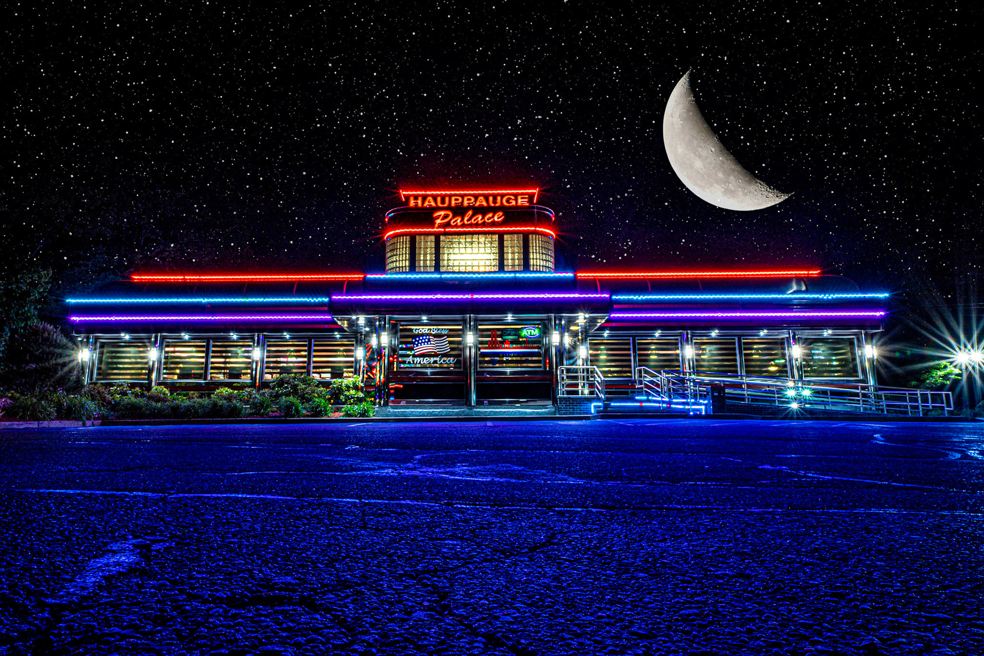 The Hauppauge Palace Diner located at 525 SMITHTOWN BYPASSHAUPPAUGE, NY 11788 was completely rebuilt and re-opened in 2003. It was Founded by Christos Gonias.Christos Gonias loved the Diner/Restaurant and its community. The Hauppauge Palace Diner treats their customers like family, That’s the way Chris ran his business and that’s the way they continue to run it. Everything is as fresh as possible. Our portions are very generous so you will never leave The Hauppauge Palace Diner hungry.This is how our business has been run for over thirty years and we pride ourselves upon these qualities.Today The Hauppauge Palace Diner is still family owned and operated by Chris’s Family and they continue to carry on Chris’s legacy of serving generous portions, quality food, exceptional service and always a warm, welcoming atmosphere.*Another Addition to the #NeonAtNight Series! Love that Neon!If You Like What You See Please Follow Me!Prints and Images available#NotYourAvgPhotoJoe.....Made With #platypod#goandcapturethelight#photo#inspiration#news12li#newsday#locallongisland#longisland#discoverlongisland #longislandleasure#lislandstrong #exploreliny #longislandfeatures#longislandproshots #li_fan_page#beyondlongisland#longislandsights#sonyimages#SonyA7iii#sonyimages#TopazLabs