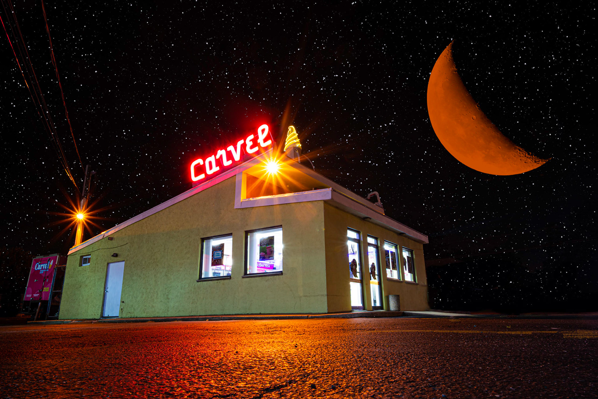 Carvel was created Greek-born American Tom Carvel in 1929 with the understanding that people always crave a happy escape. When Tom Carvel bought his first ice cream truck, his goal was to make his customers smile. However, with any business venture there are bumps in the road. For Tom, that bump caused a flat tire. Most people might have closed up shop, but Tom Carvel kept right on selling and found a remarkable opportunity.He realized that instead of disliking the softer, melting frozen treats, people wanted more. They enjoyed the creamier, lighter taste. Soft serve ice cream was born. Tom not only invented a new treat but established his first shoppe right there where his truck had broken down. That store would be the first of a worldwide network and thousands of little occasions &amp; big celebrations that make life enjoyable. It was the start of Carvel… America’s Freshest Ice Cream.Another Addition to the #NeonAtNight Series! If You Like What You See Please Follow Me!Prints and Images available#NotYourAvgPhotoJoe.....Made With #platypod#goandcapturethelight#photo#inspiration#news12li#newsday#locallongisland#longisland#discoverlongisland #longislandleasure#lislandstrong #exploreliny #longislandfeatures#longislandproshots #li_fan_page#beyondlongisland#longislandsights#sonyimages#SonyA7iii#sonyimages#TopazLabs