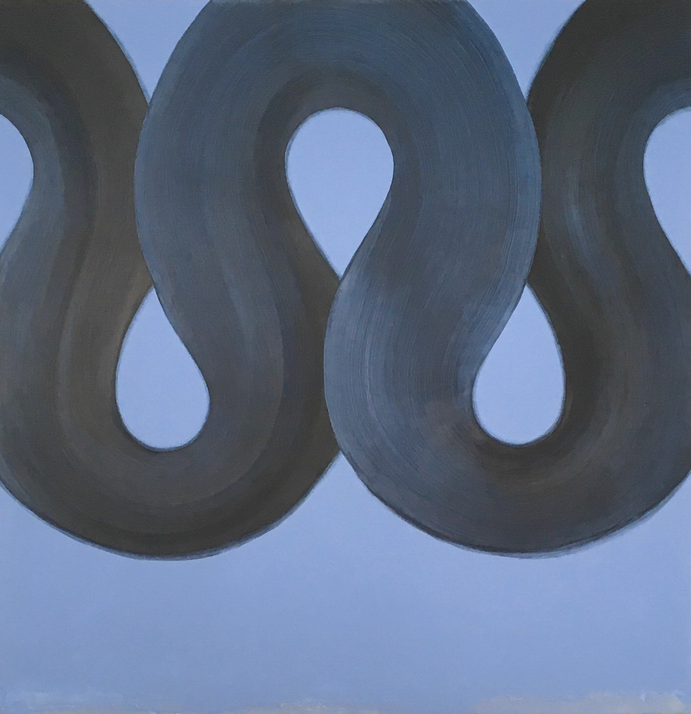 DiPaola. Etherized, 2020, Acrylic on canvas 110 x 110 cm