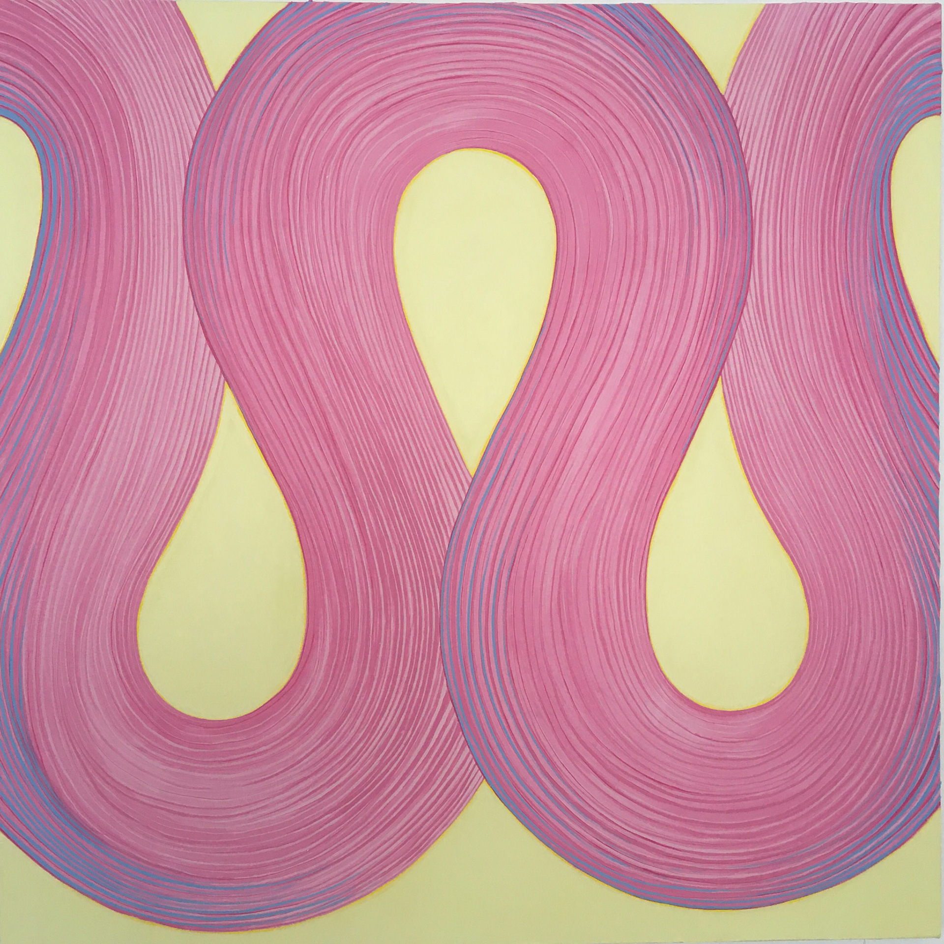 DiPaola. Swish (pink wave), 2020, Acrylic on canvas