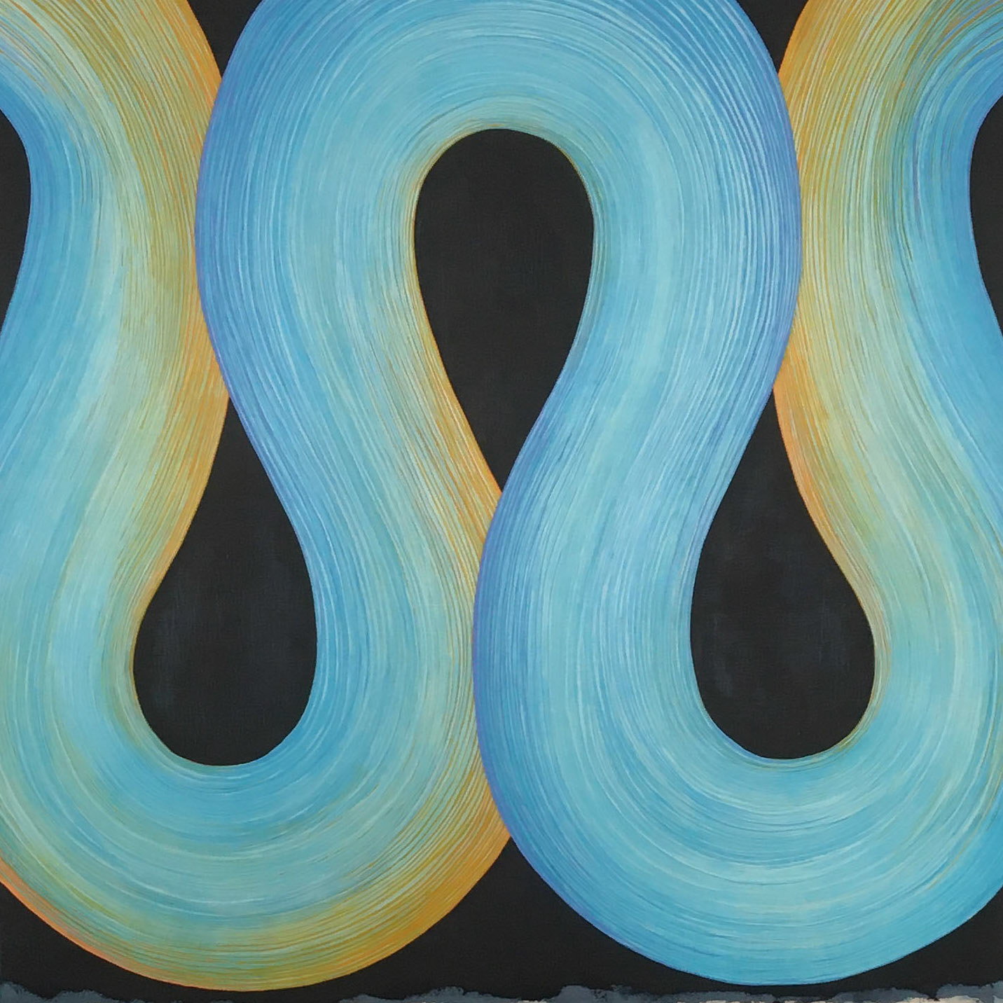 DiPaola. The River Bends, 2020 Acrylic on canvas 110 x 110 cm (43.5 x 43.5 inches)
