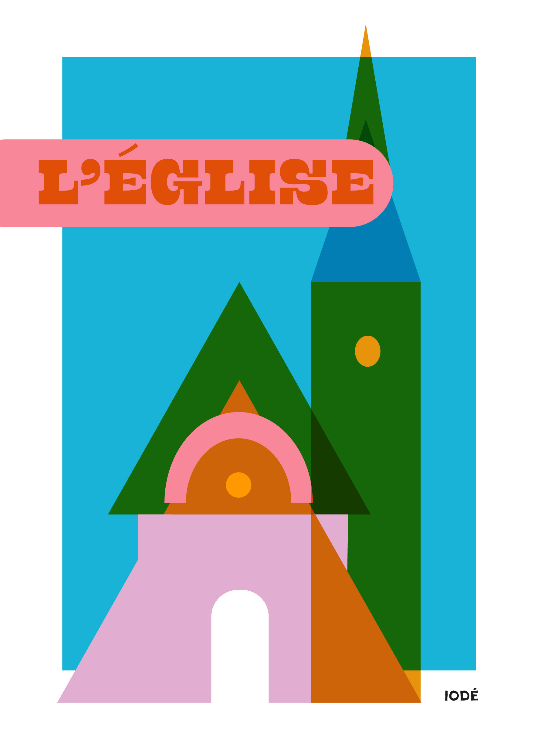 Affiche église du Touquet