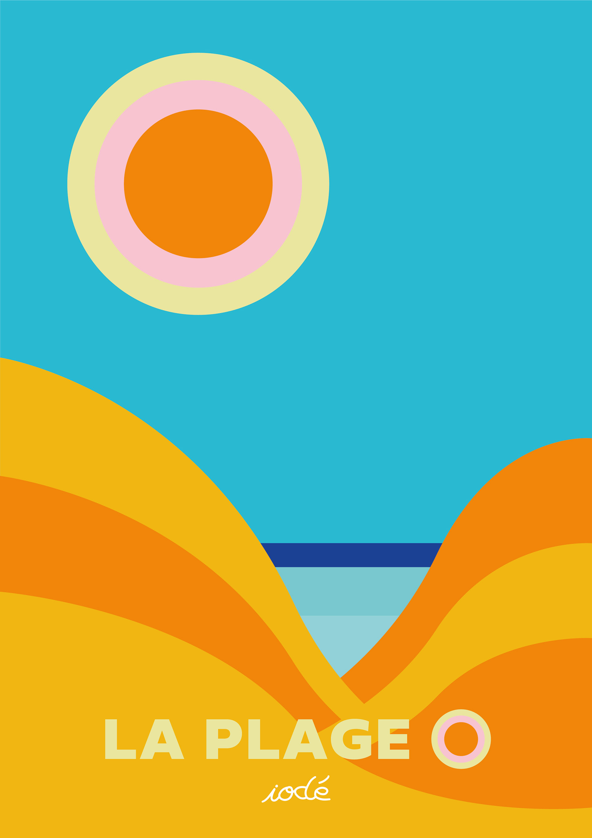 AFFICHE LA PLAGE LE TOUQUET