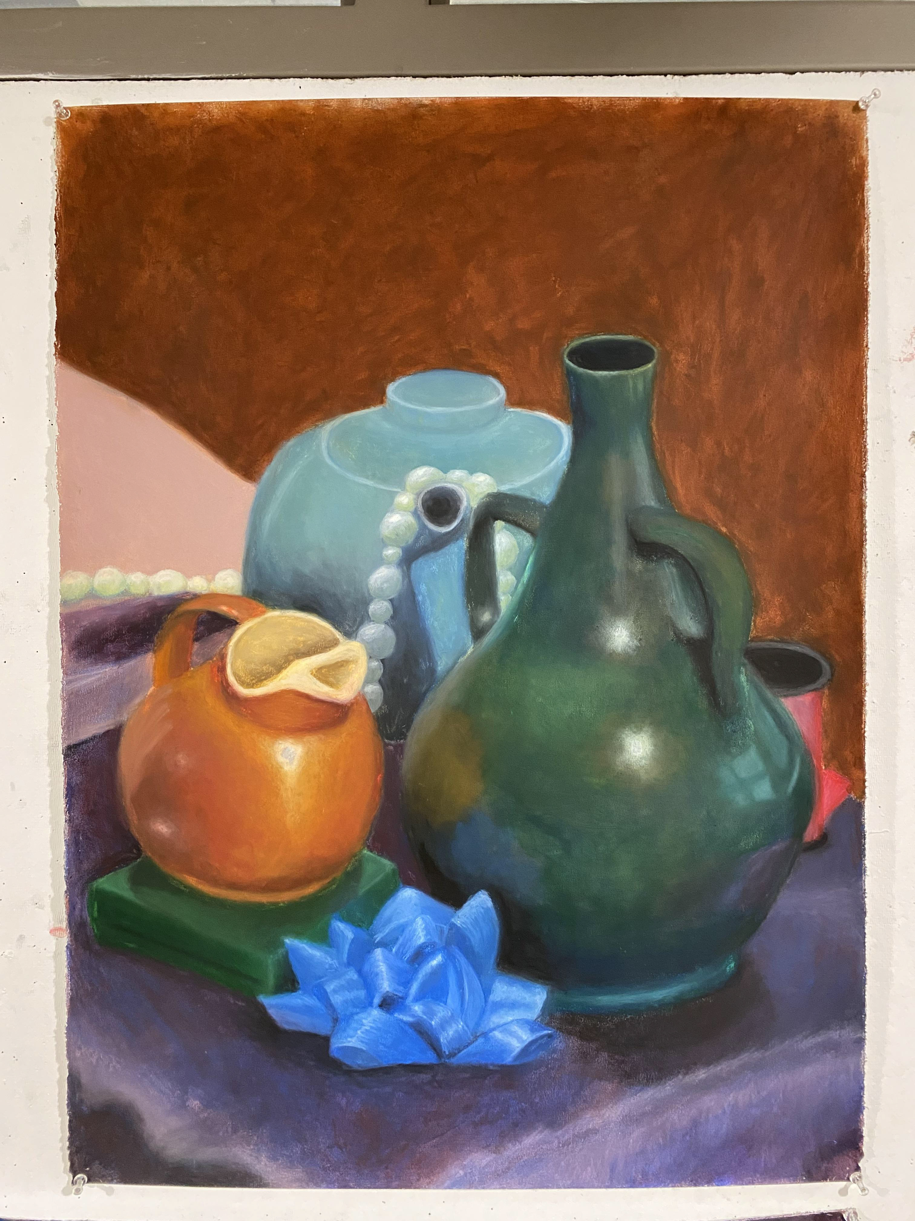 oil sticks and chalk pastels