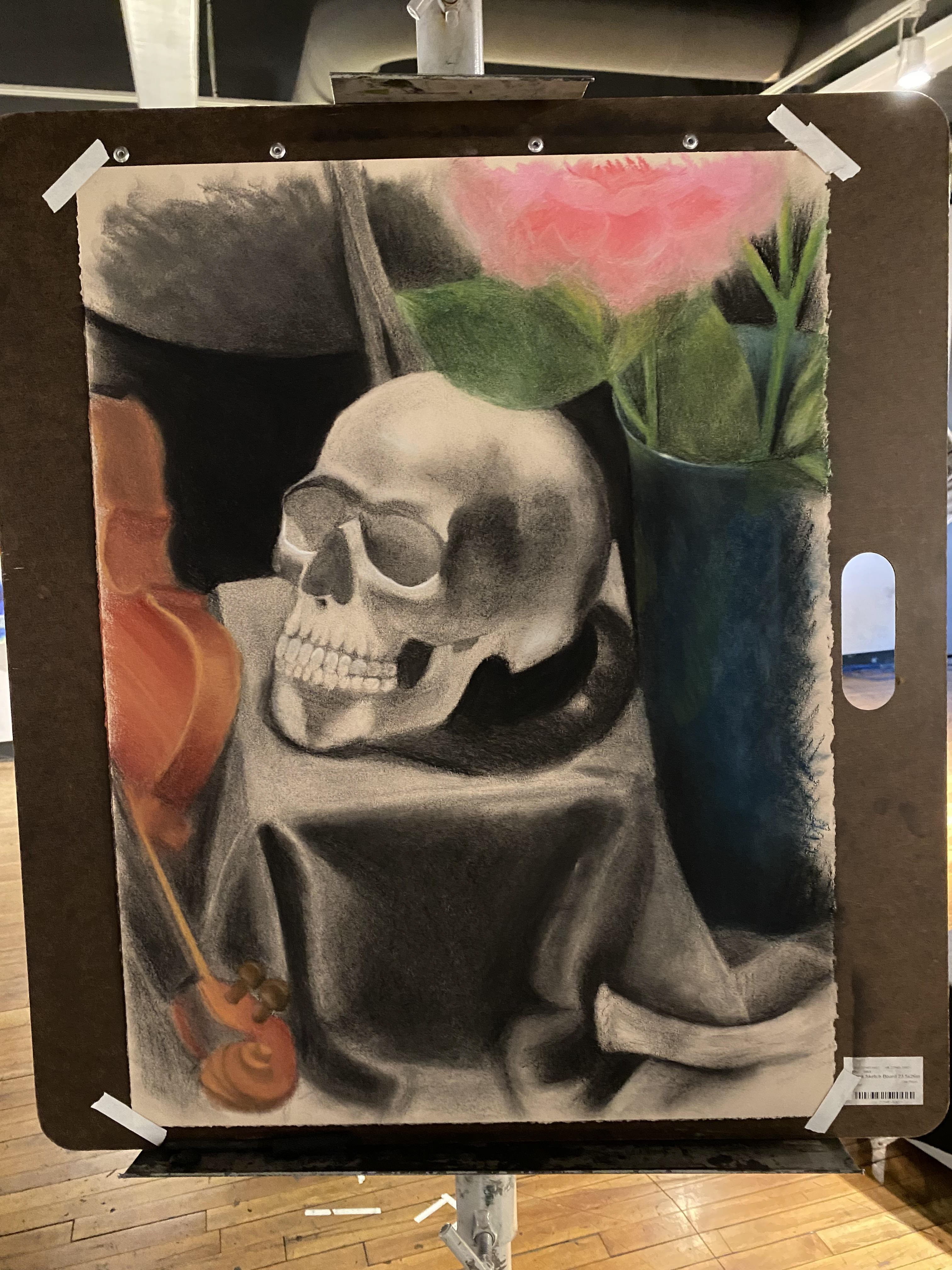 charcoal and chalk pastels