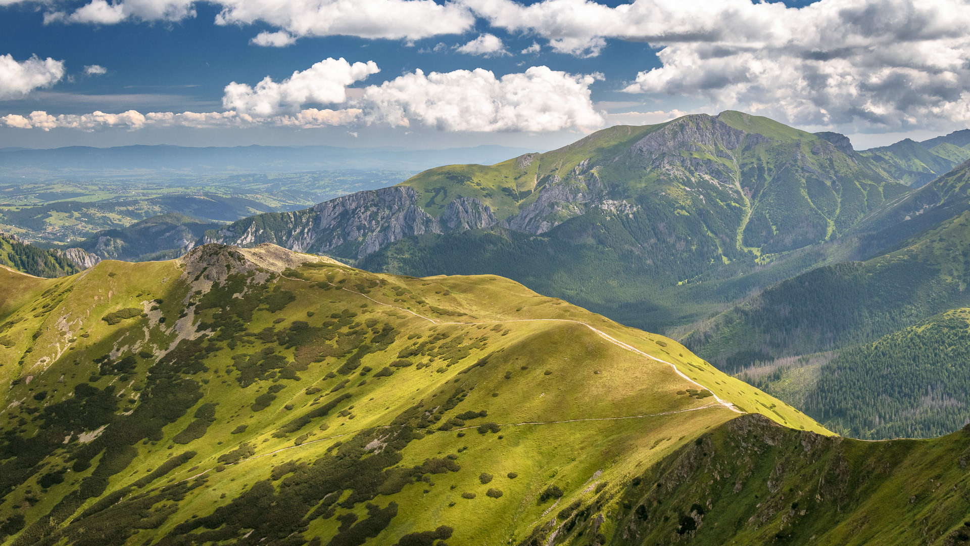 Zadni Ornak a Temniak na polské straně Tater