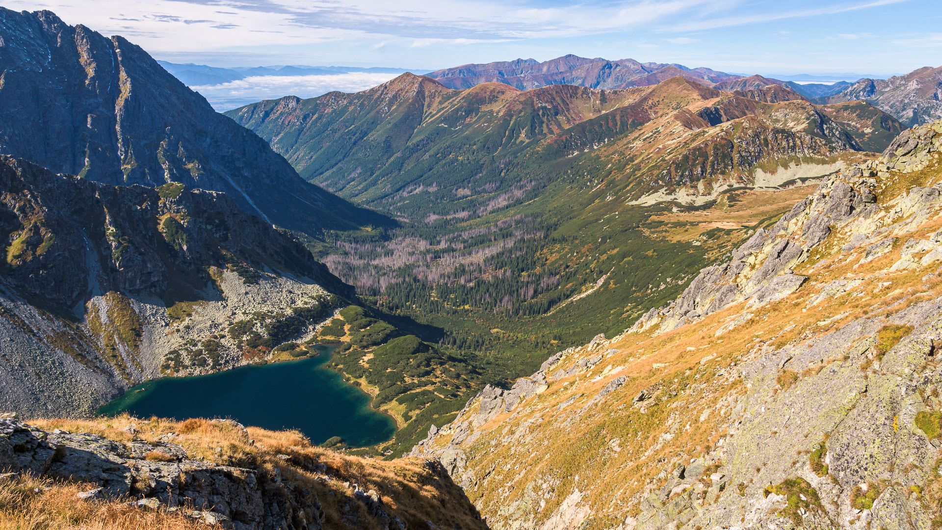 Nižné Temnosmrečianske pleso a Koprová dolina