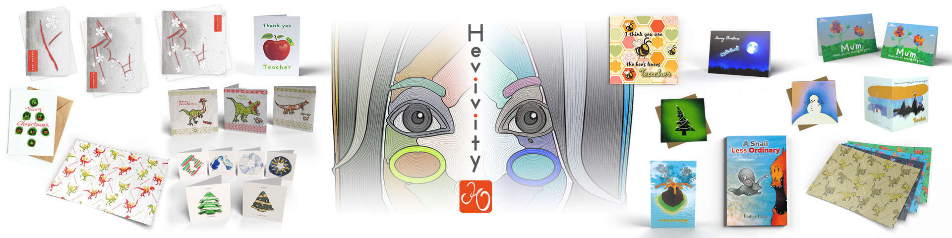 Banner for my Hevivity shop on Etsy