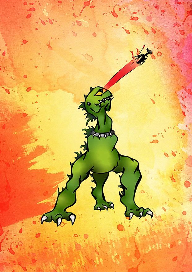 Godzilla style tripod