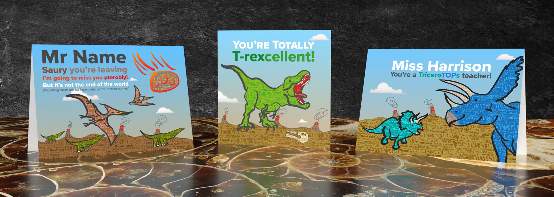Dinosaur cards for other occasions