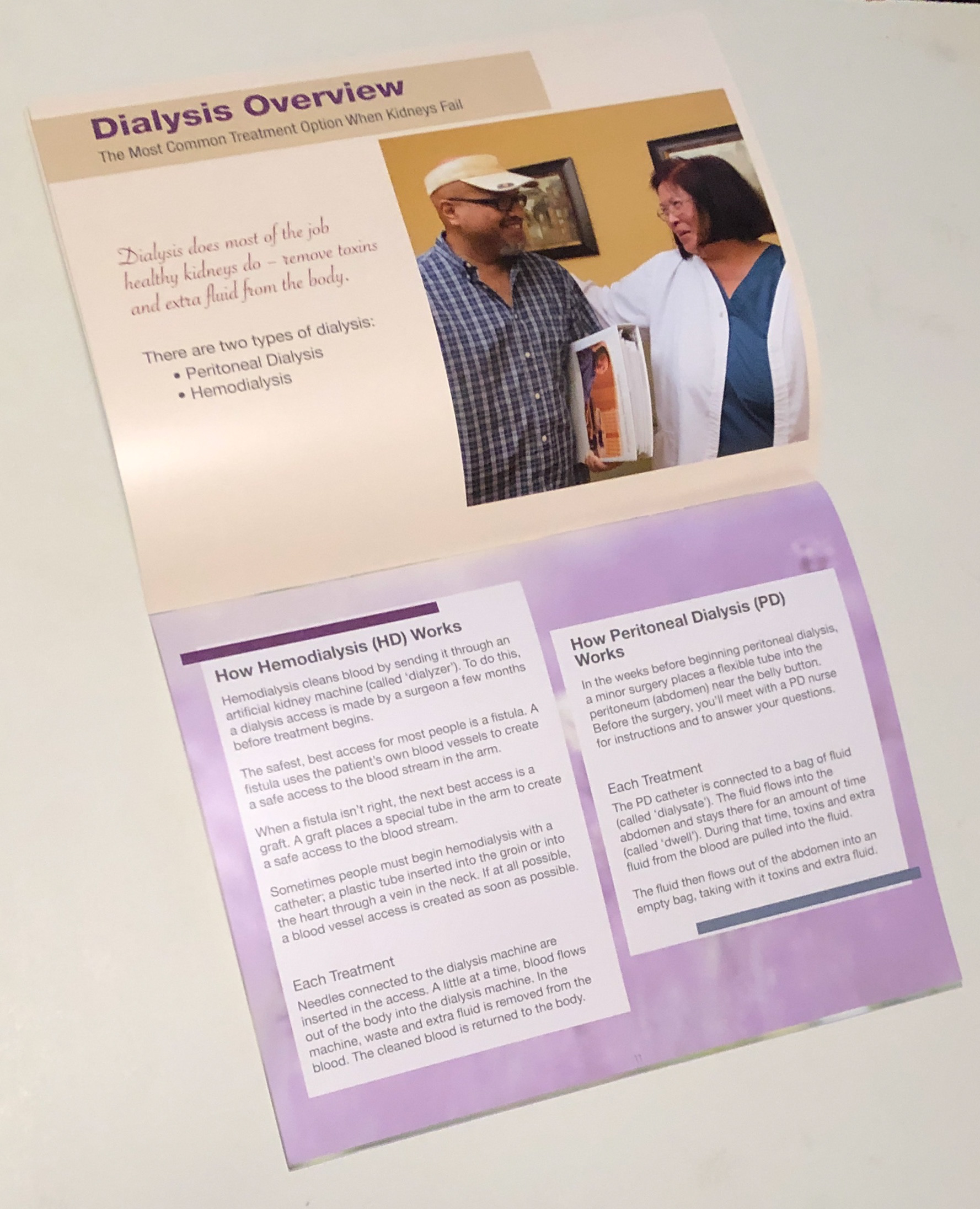 Optimal Life Patient Printed Brochure - Inside