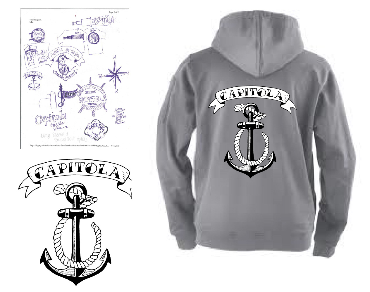 Original Sketch Development and Mockup