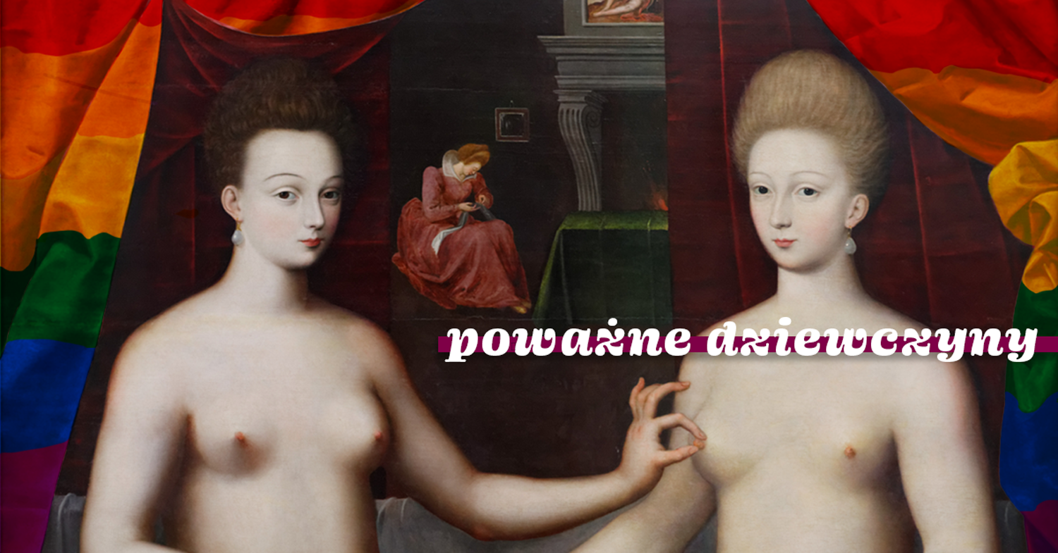 queer remix of Gabrielle d'Estrées' painting