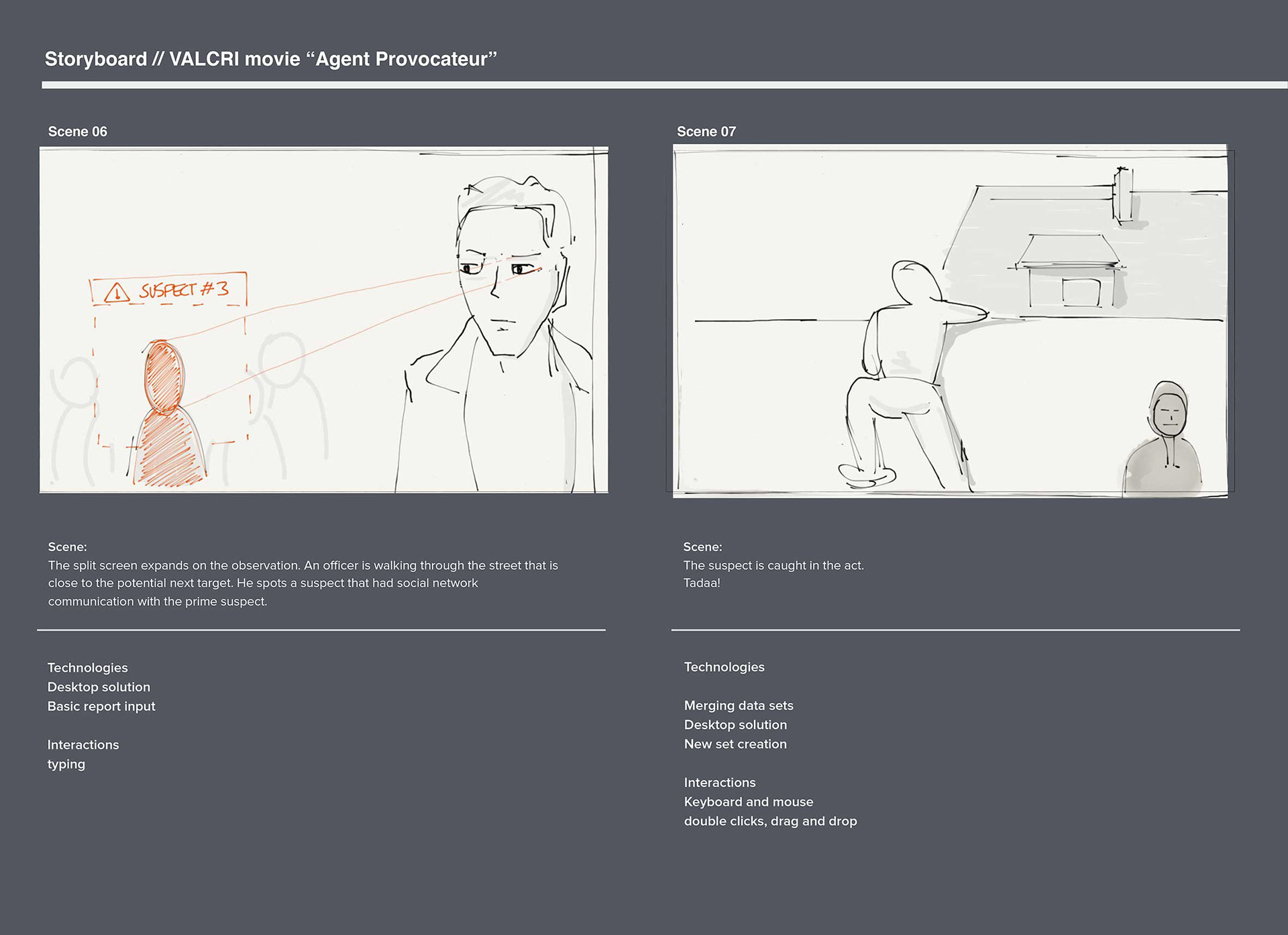 Example storyboard scribble