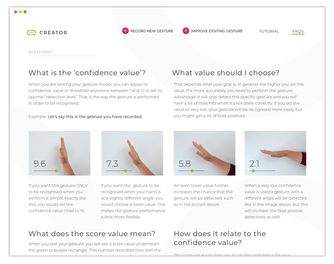FAQ detail page