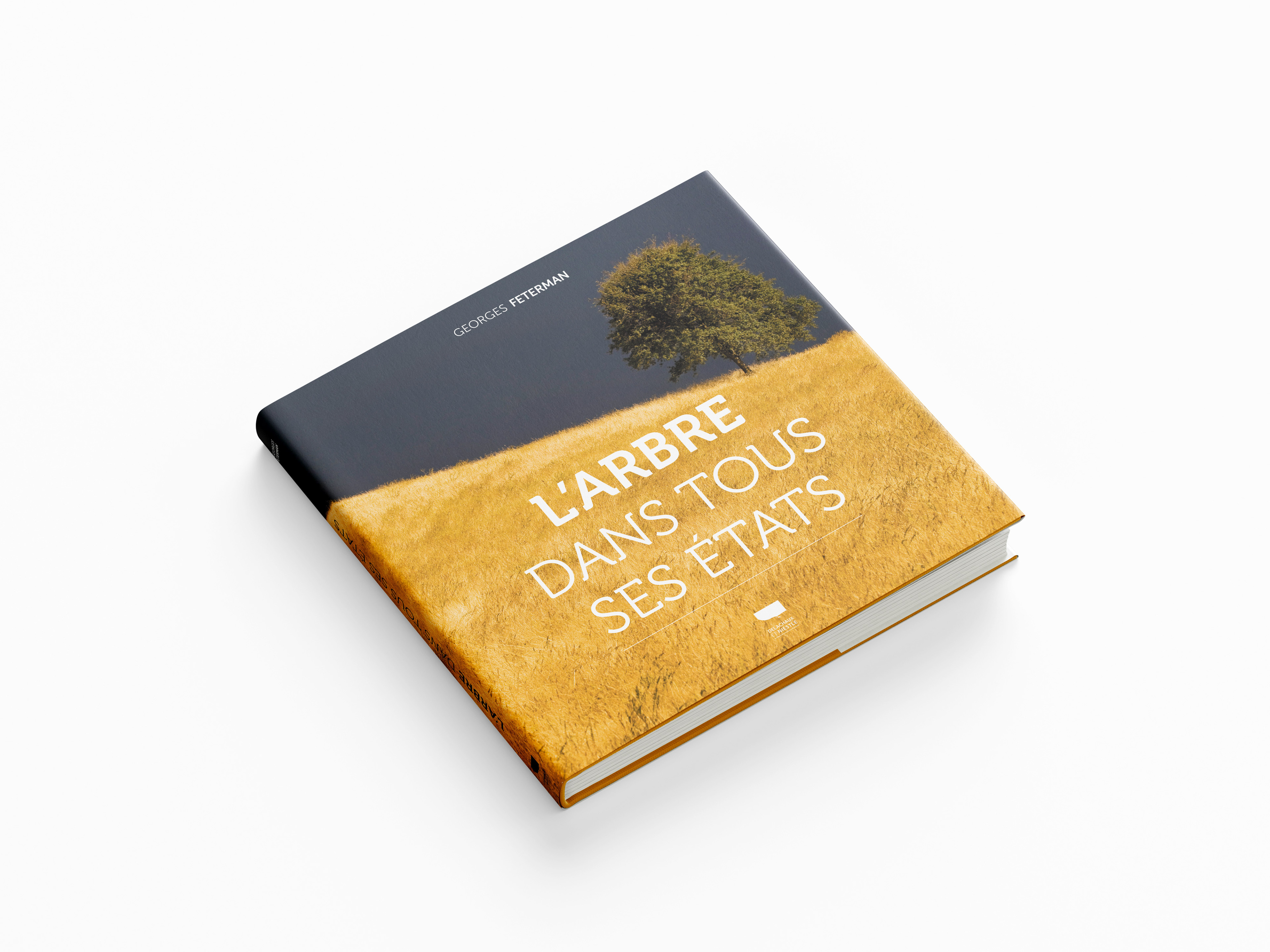 Direction artistique, design éditorial, couverture et mise en page du beau livre L’Arbre dans tous ses états de Georges Feterman, publié chez Delachaux et Niestlé.