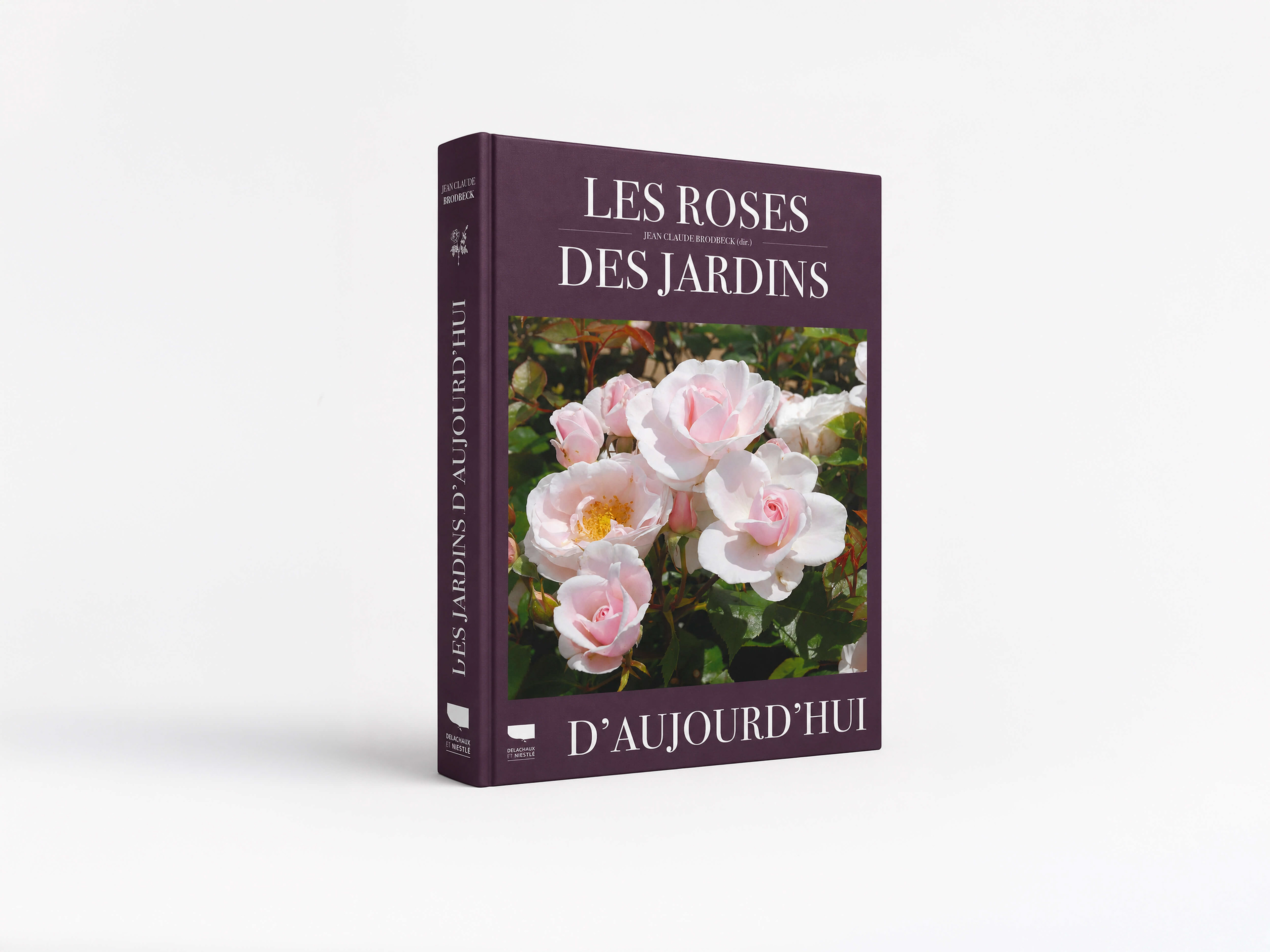 Couverture de l'ouvrage Les Roses des Jardins d'Aujourd'hui avec création graphique et design éditorial.