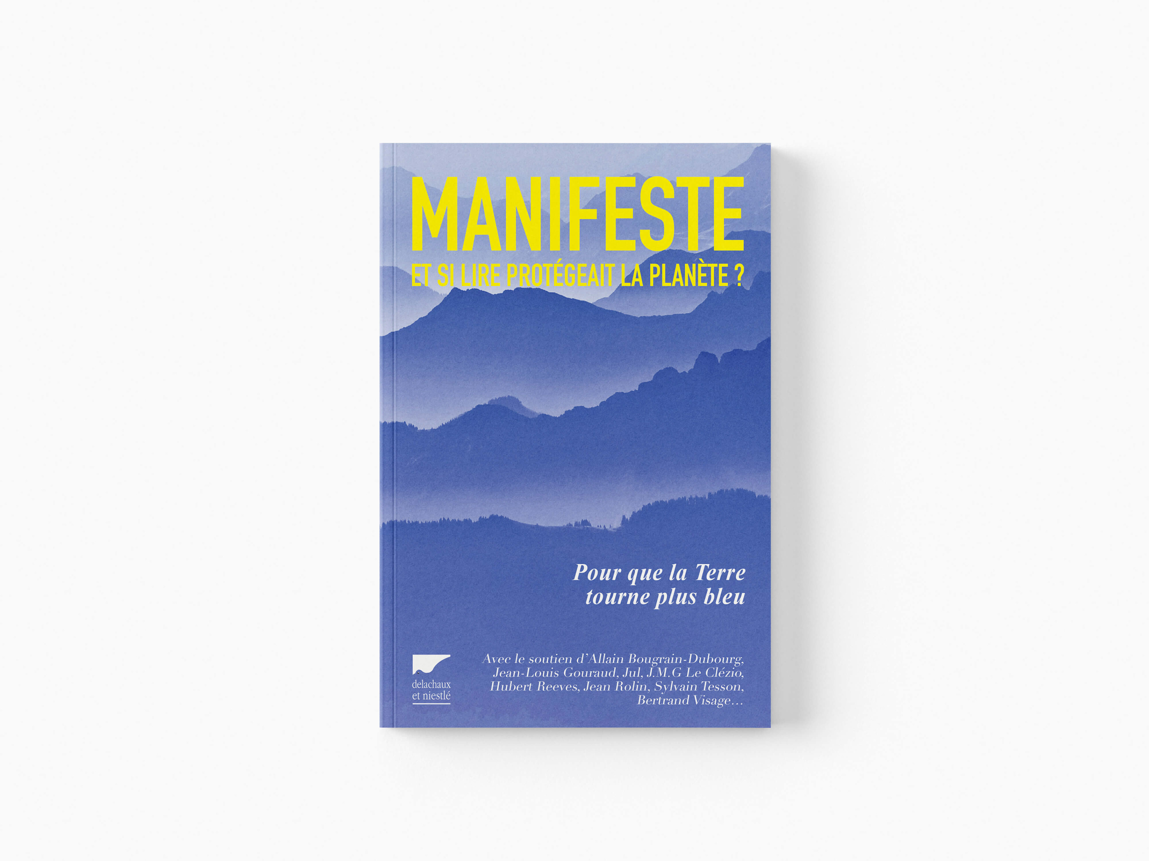 Couverture du manifeste Il est temps ! Et si lire protégeait la planète ? – direction artistique et design éditorial par Léa Larrieu
