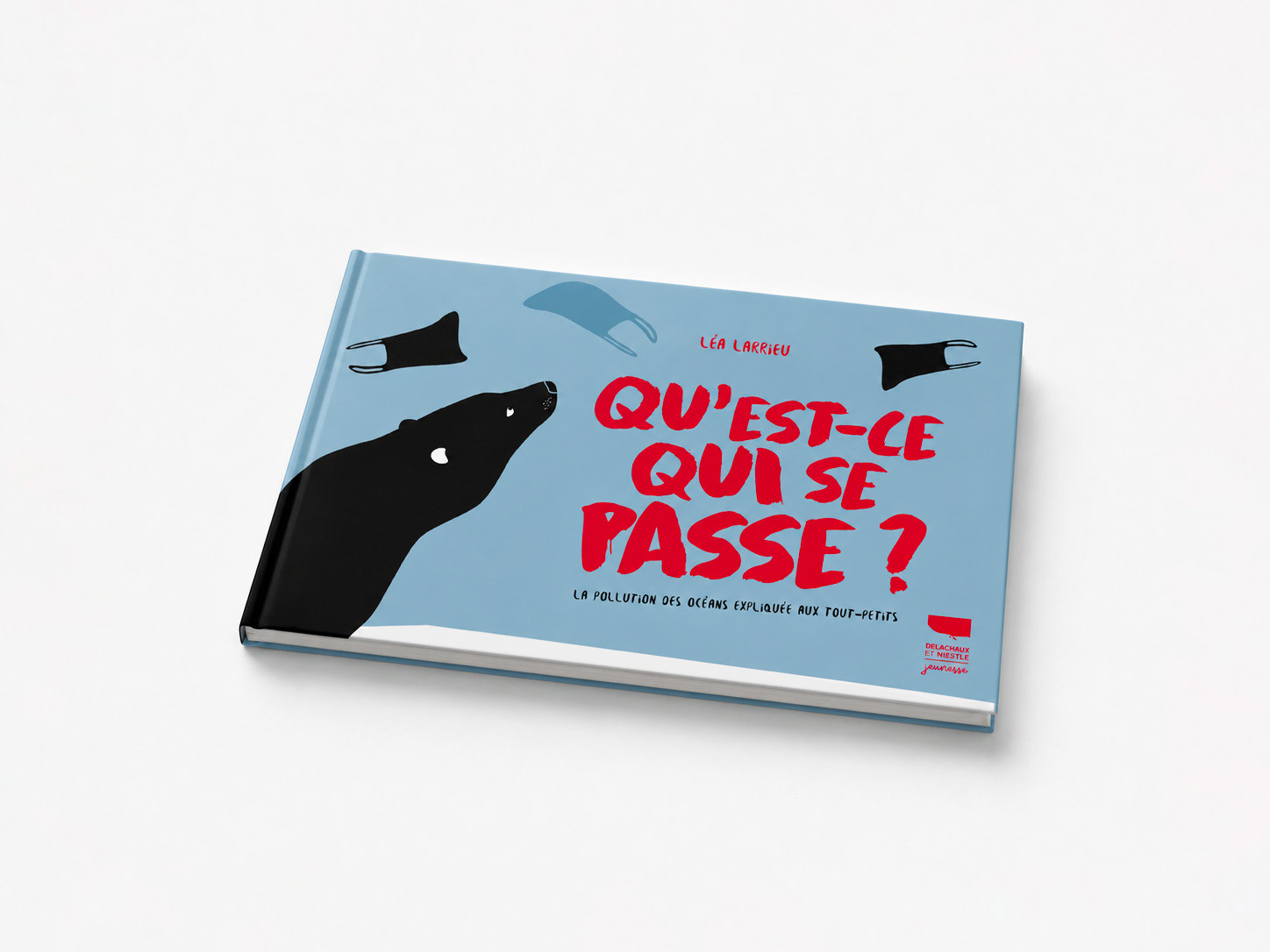 Couverture d'un album jeunesse consacré à la pollution des océans