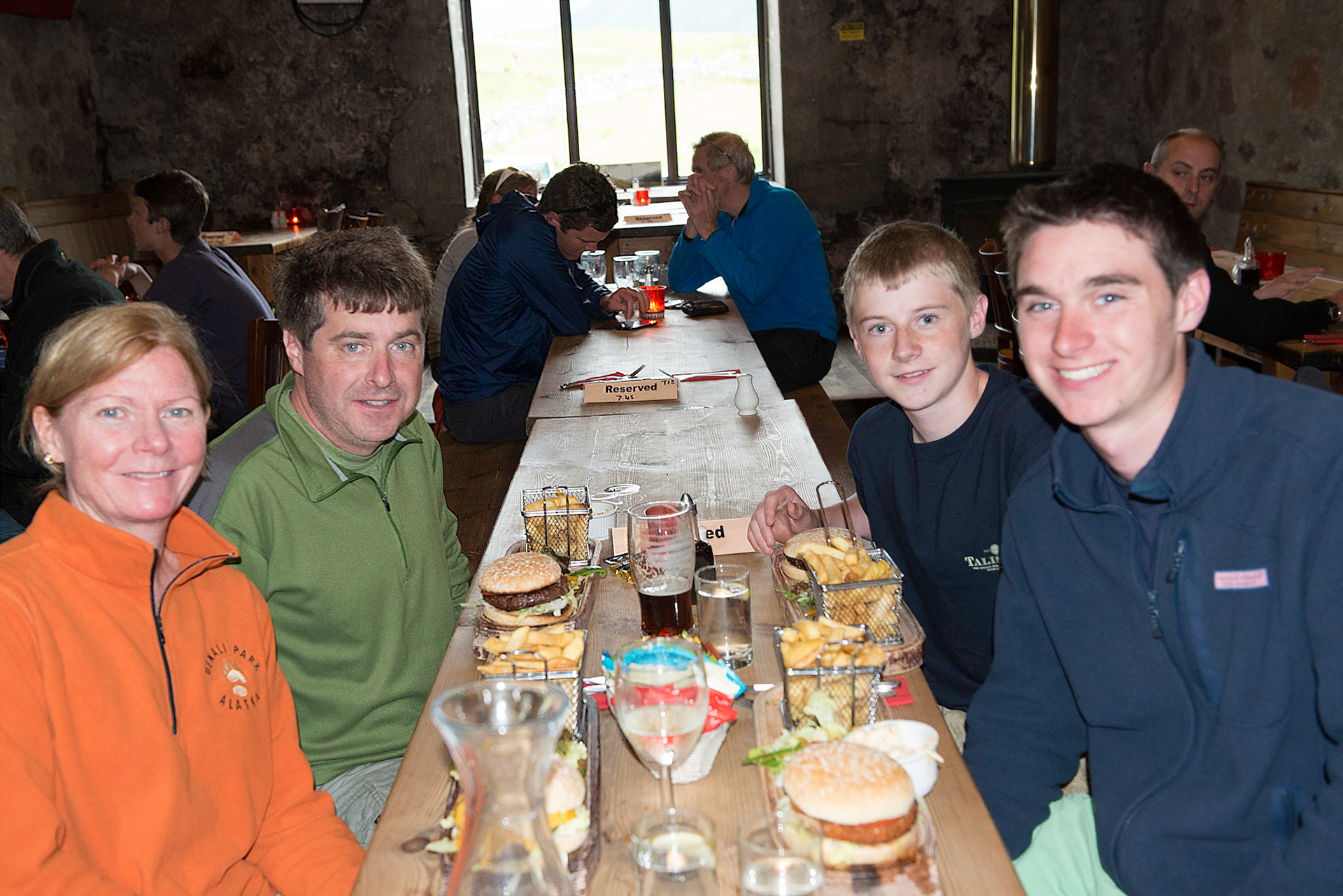 the gang at Ben Nevis Inn
