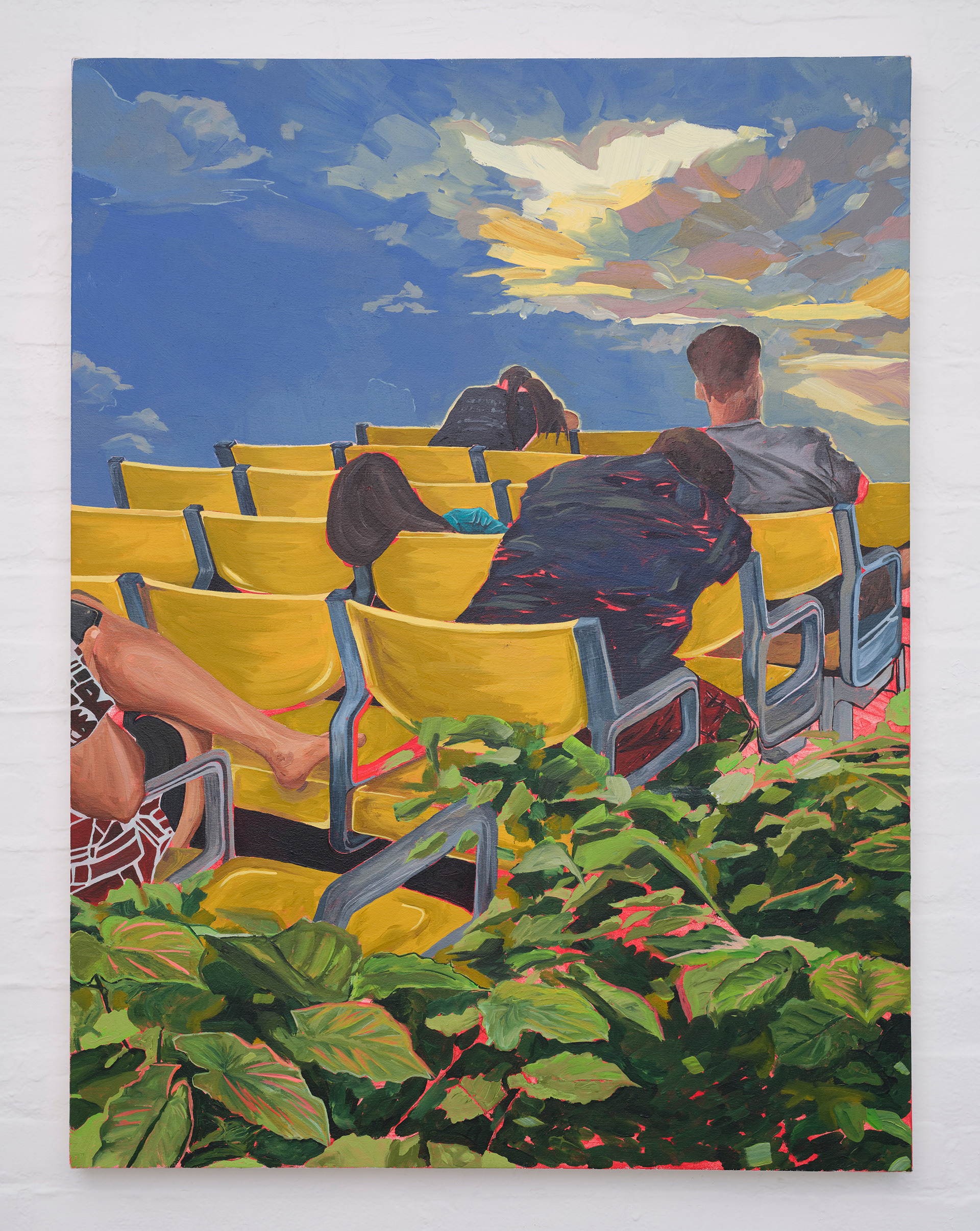 Va'a i Salafai (Ferry to Savai'i), 2026, 45x34" acrylic on canvas