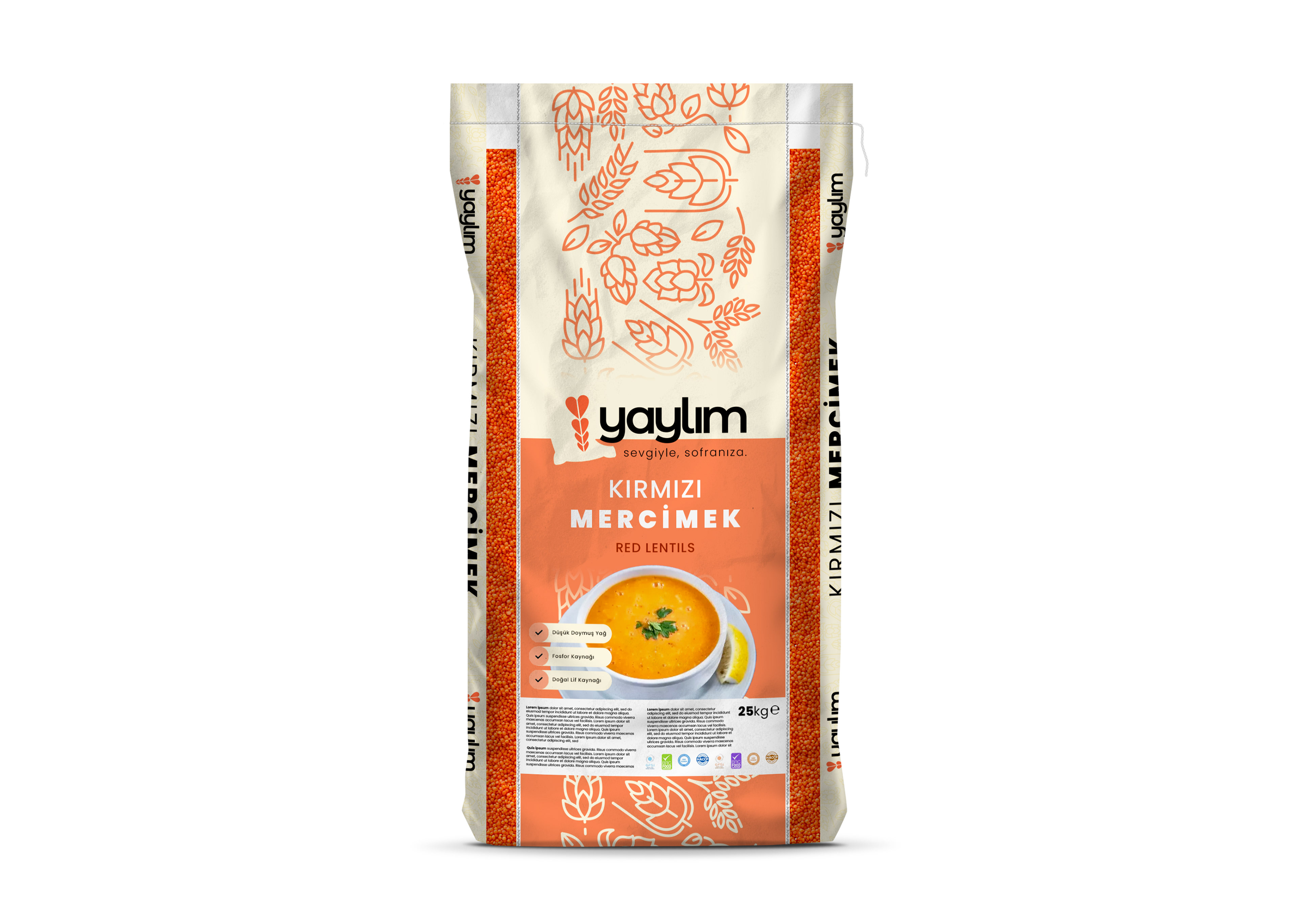 PARTNER BRAND "YAYLIM BAKLİYAT" LEGUMES LARGE (25 KG) PACKAGING DESIGN, 2024