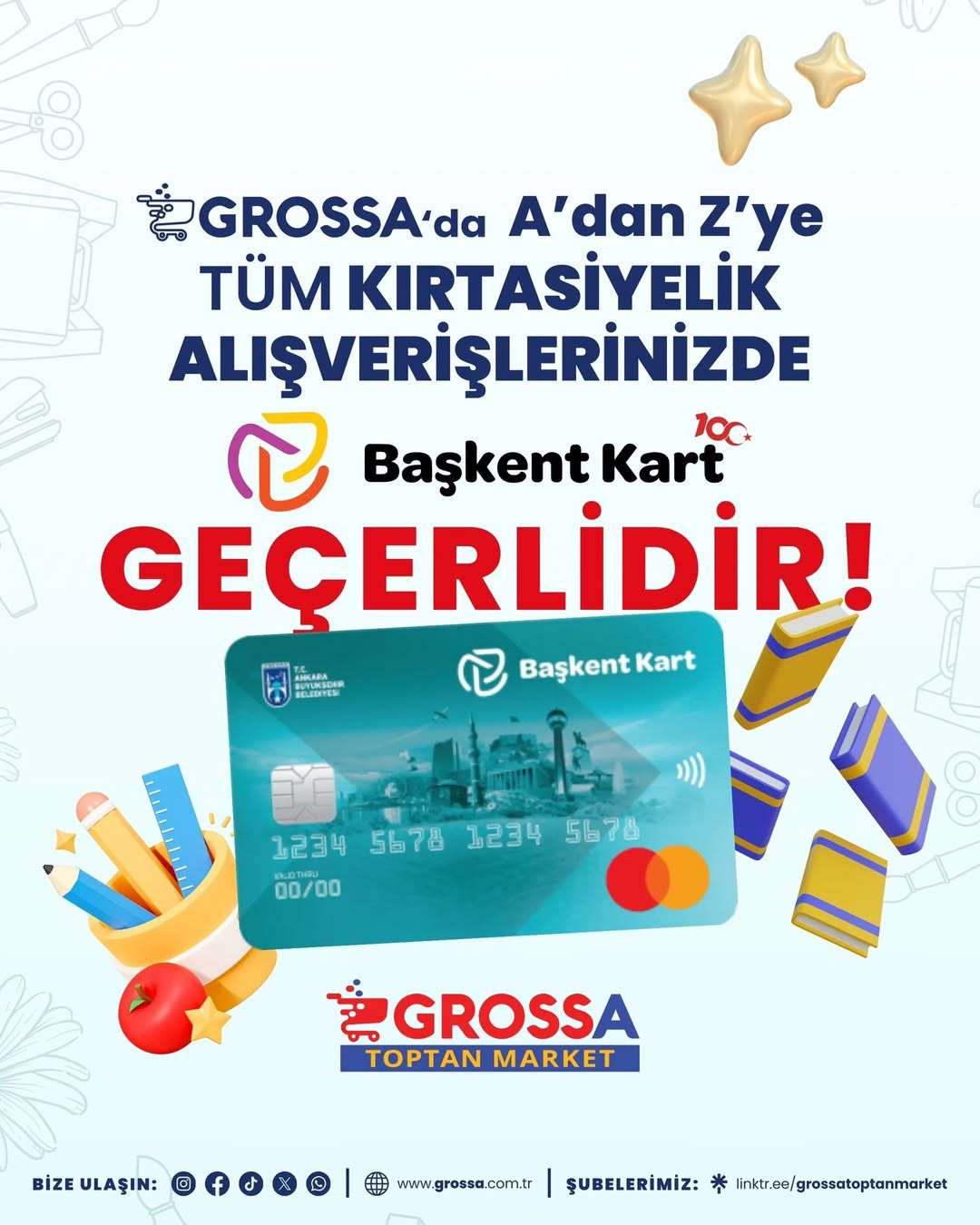 "BACK TO SCHOOL SEASON - ANKARA METROPOLITAN MUNICIPALITY'S WELFARE CARD" AD CAMPAIGN DIGITAL POSTER DESIGN, 2024