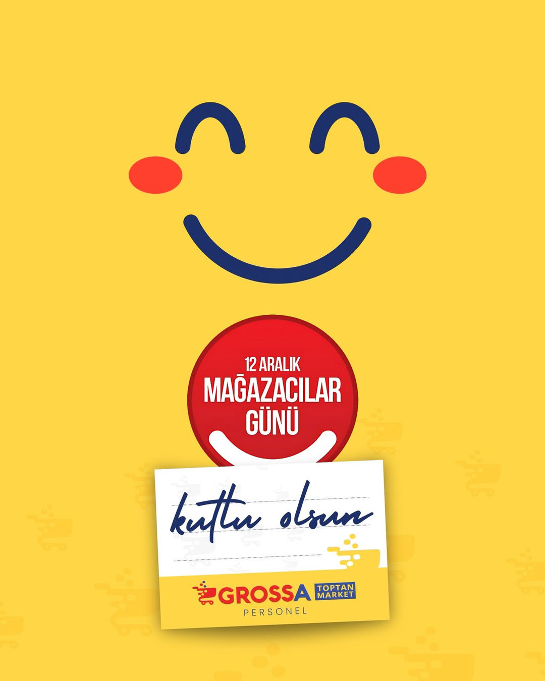 "DECEMBER 12TH THE WORLD STORE EMPLOYEES DAY" AWARENESS DAY CAMPAIGN DIGITAL POSTER DESIGN FOR GROSSA, 2024