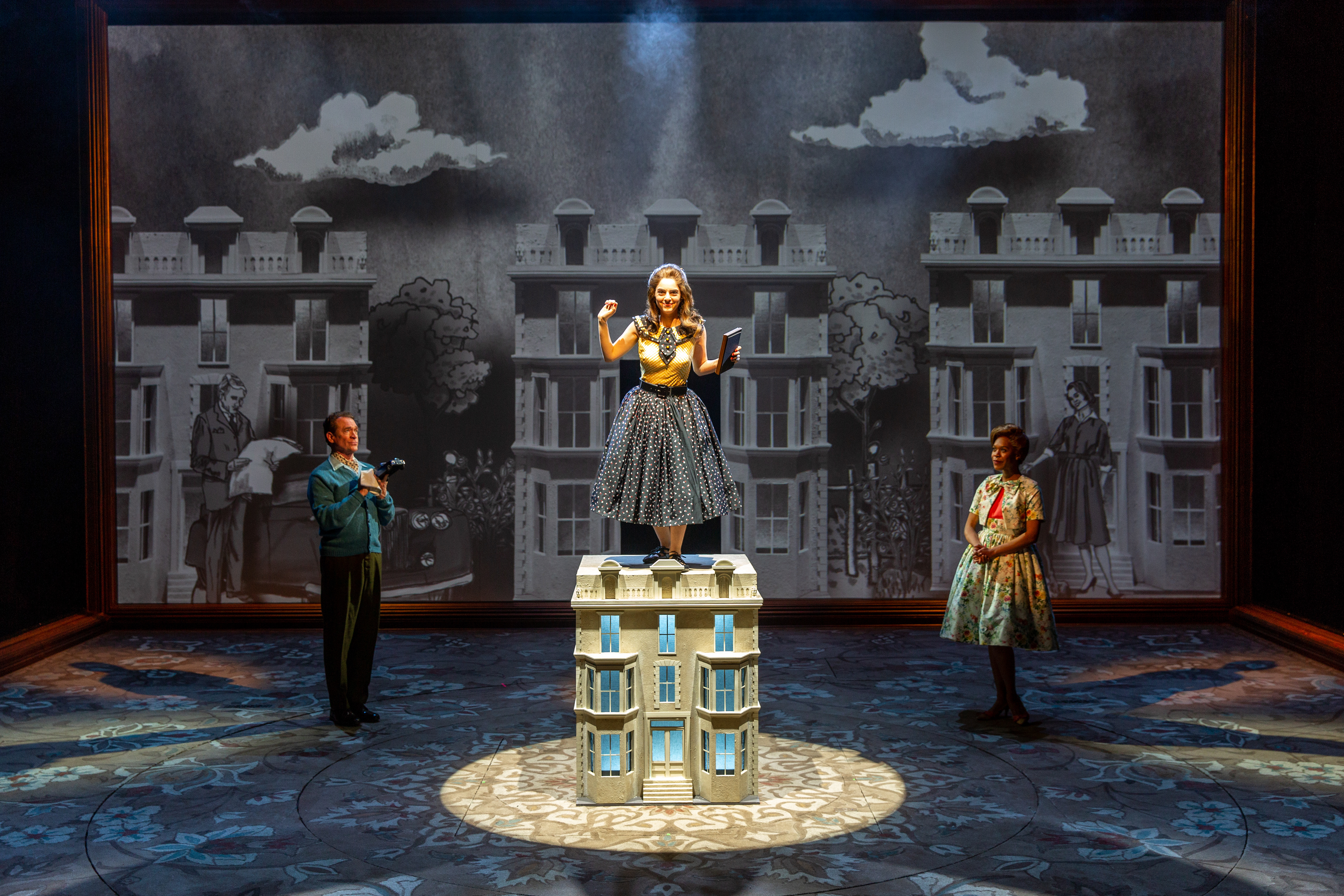 Directed by Sam Buntrock, Costume Design by Kevin Copenhaver, Scenic Design Jason Sherwood, Lighting Design by David Weiner, Sound Design by Ken Travis, Image by Adams VisCom