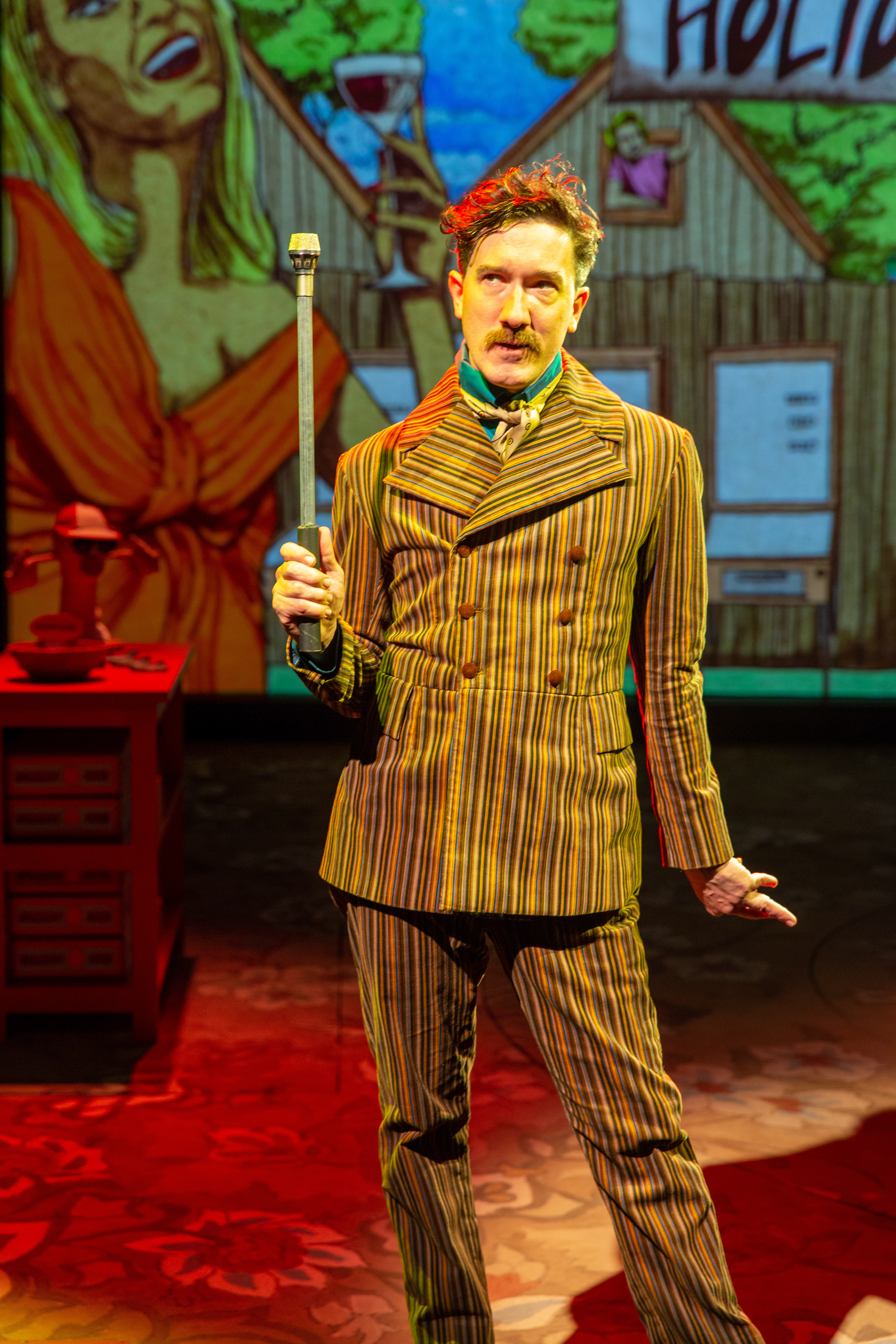 IDirected by Sam Buntrock, Costume Design by Kevin Copenhaver, Scenic Design Jason Sherwood, Lighting Design by David Weiner, Sound Design by Ken Travis, Image by Adams VisCom