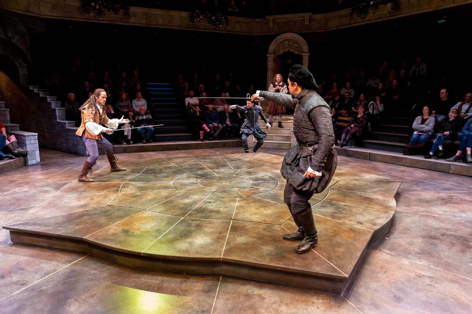 Directed by Chris Coleman, Costume Design by Kevin Copenhaver, Scenic Design by Robert Mark Morgan, Lighting Design by Charles R. MacLeod, Sound Design by Jason Ducat, Image by Adams VisCom