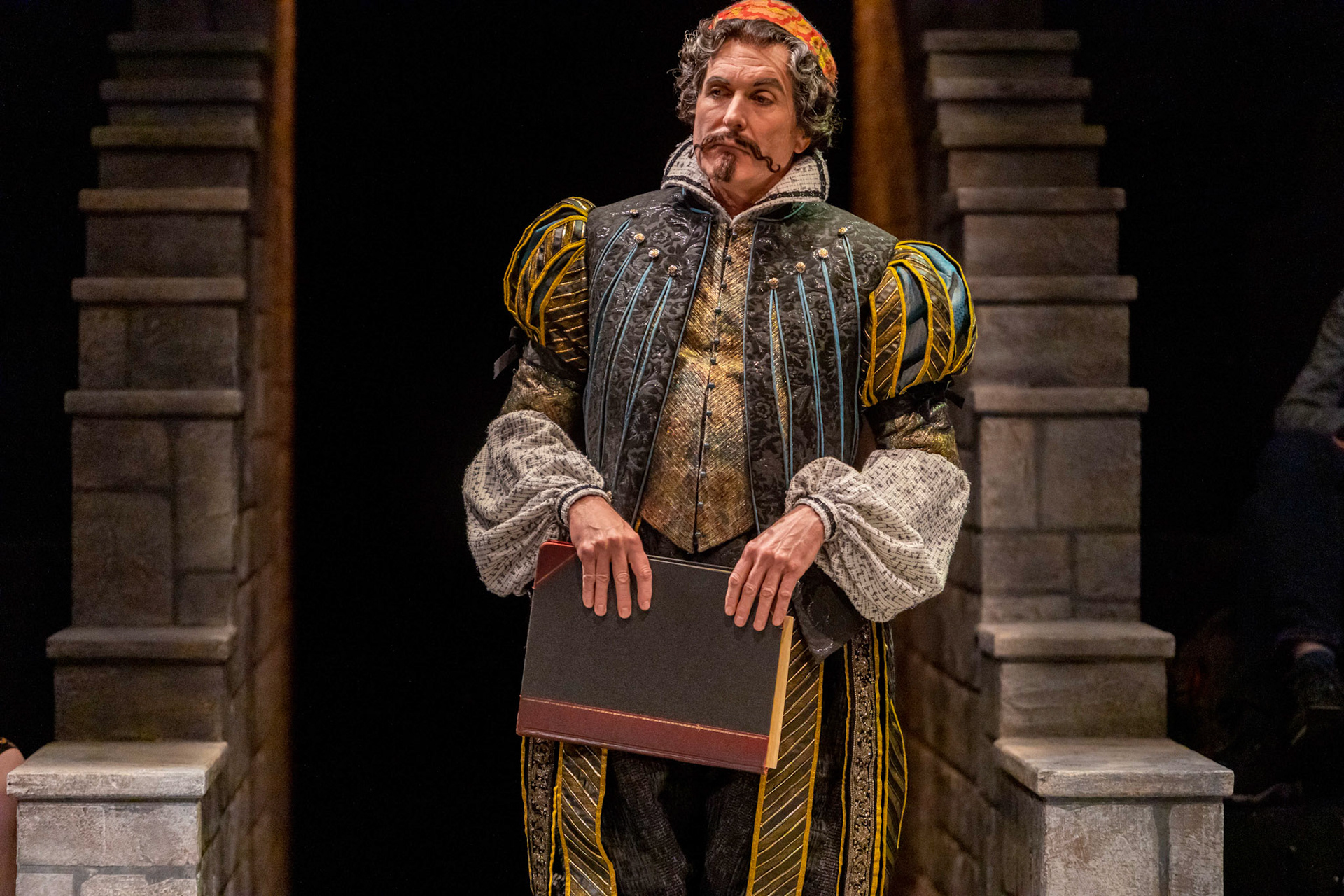 Directed by Chris Coleman, Costume Design by Kevin Copenhaver, Scenic Design by Robert Mark Morgan, Lighting Design by Charles R. MacLeod, Sound Design by Jason Ducat, Image by Adams VisCom