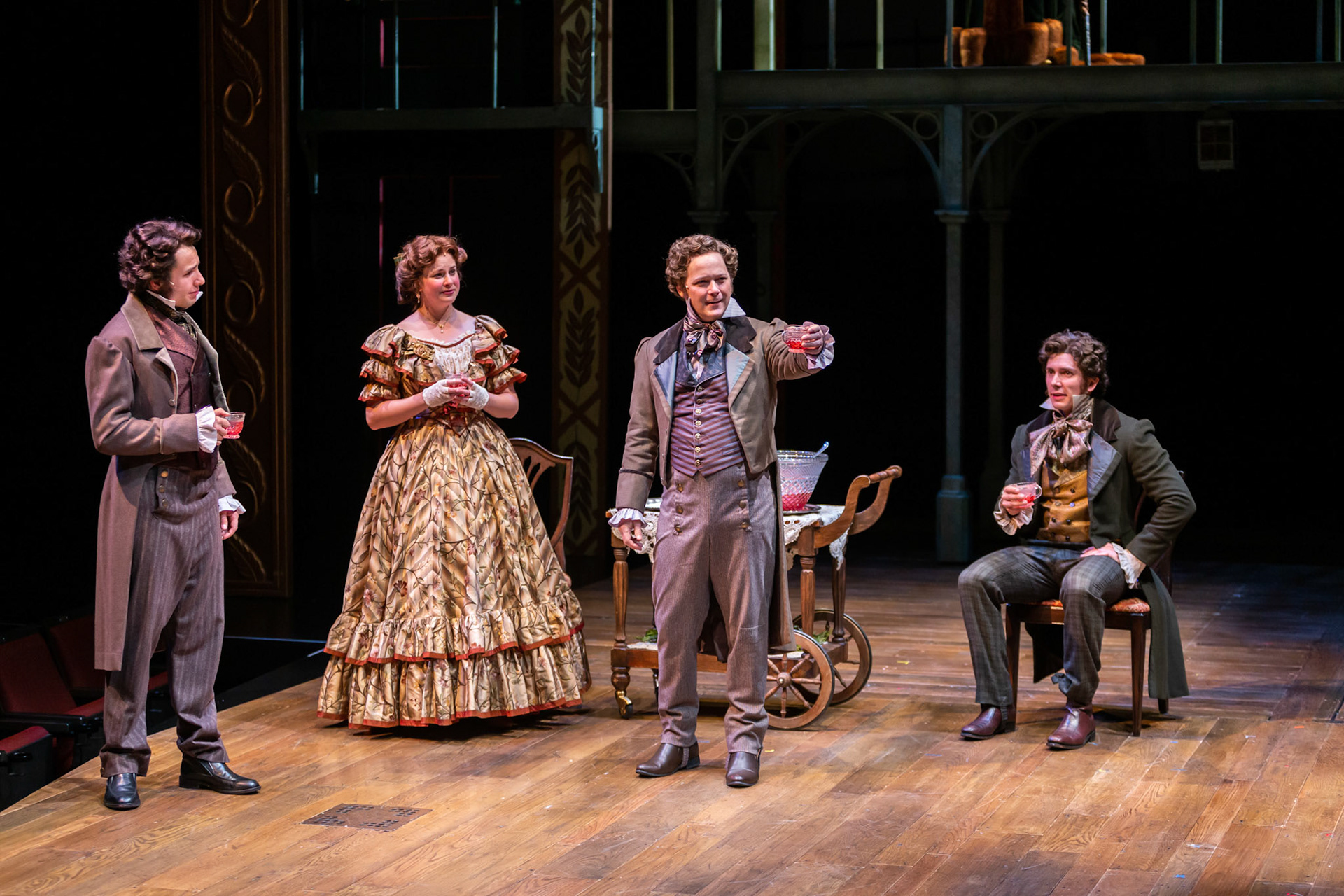 Directed by Anthony Powell, Costume Design by Kevin Copenhaver, Scenic Design by Vicki Smith, Lighting Design by Win-Ling Liao, Sound Design by Melanie Chen Cole