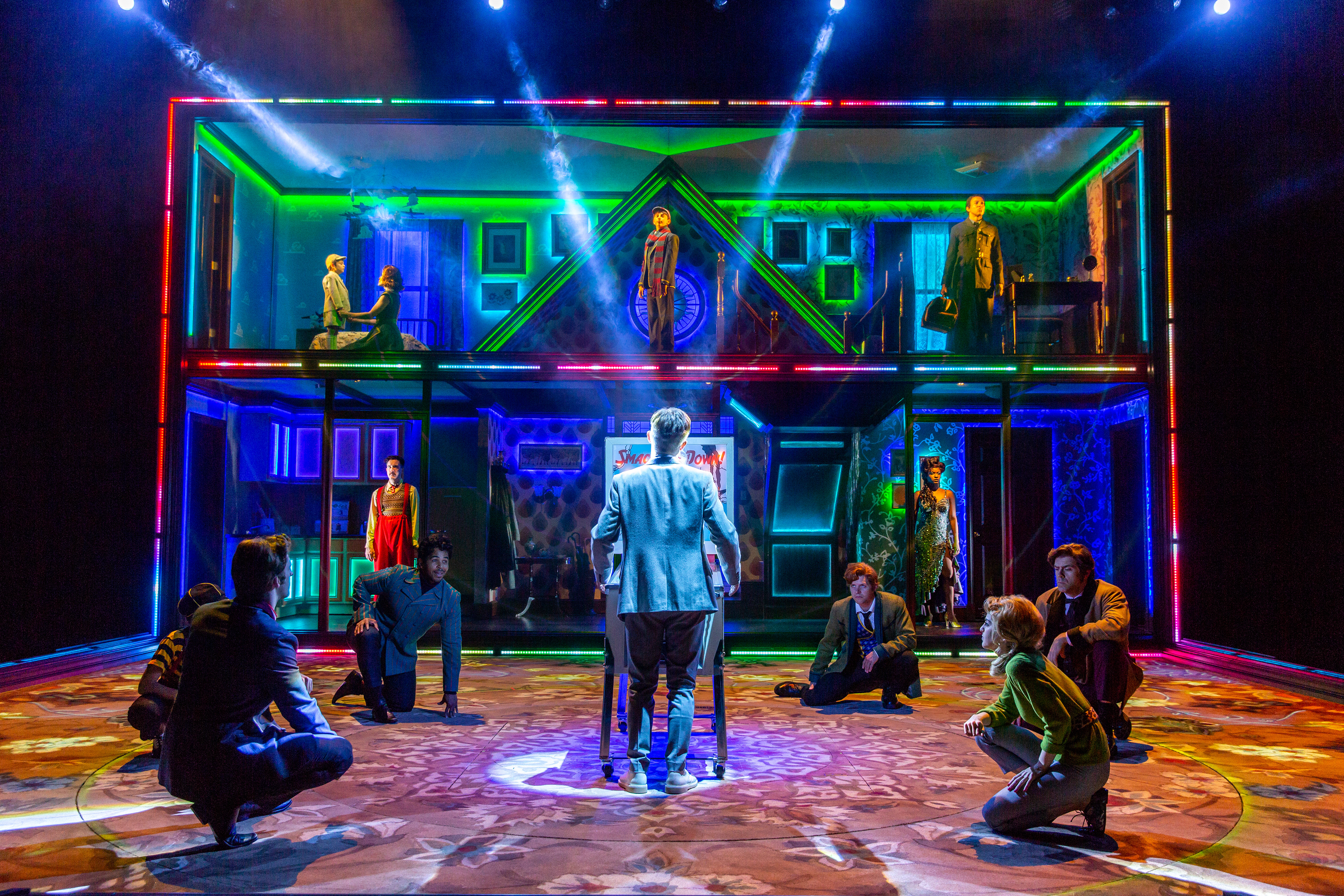Directed by Sam Buntrock, Costume Design by Kevin Copenhaver, Scenic Design Jason Sherwood, Lighting Design by David Weiner, Sound Design by Ken Travis, Image by Adams VisCom