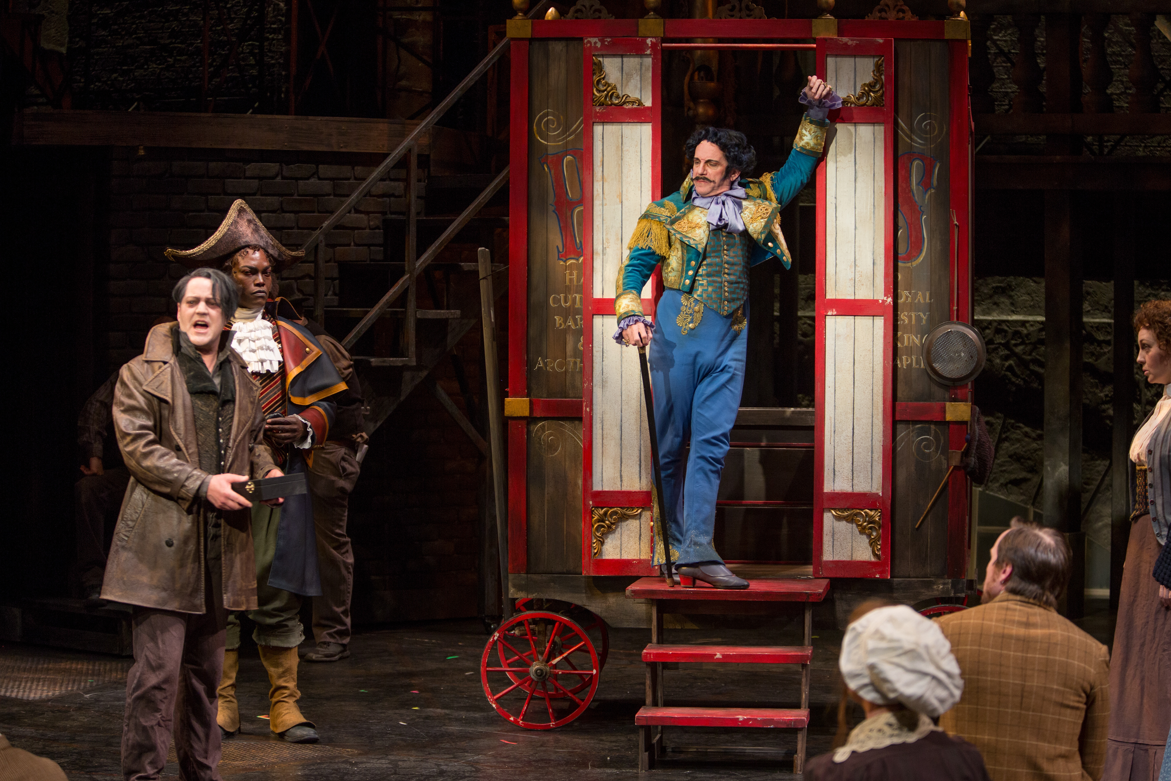 Directed by Kent Thompson, Costume Design by Kevin Copenhaver, Scenic Design by Jim Kronzer, Lighting Design by Kenton Yeager, Sound Design by Zach Williamson. Music Adaptations by DeVotchKa, Image by Adams VisCom