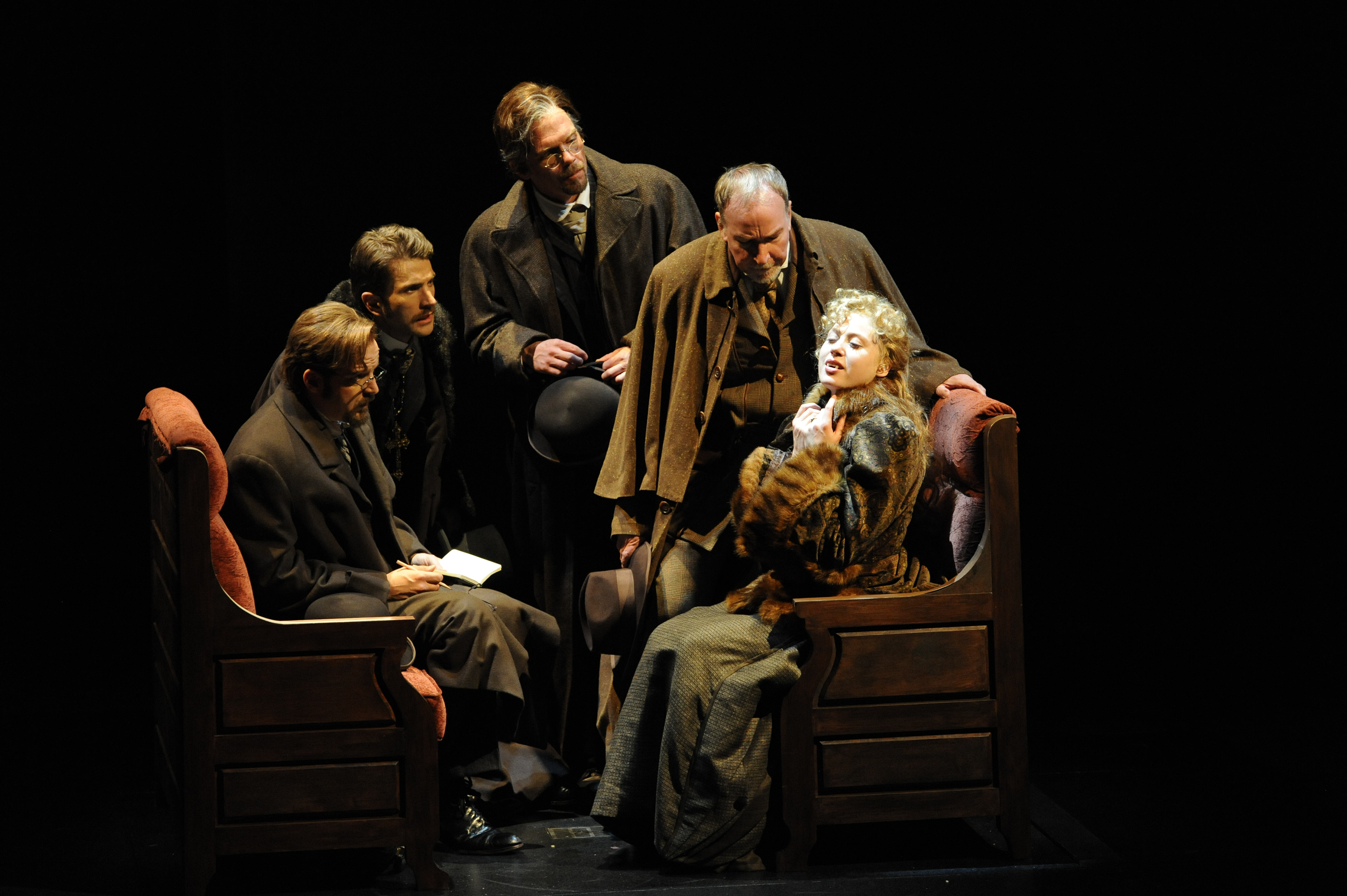 Directed by Bruce Sevy, Costume Design by Kevin Copenhaver, Scenic Design by Vicki Smith, Lighting Design by Don Darnutzer, Sound Design by Craig Breitenbach