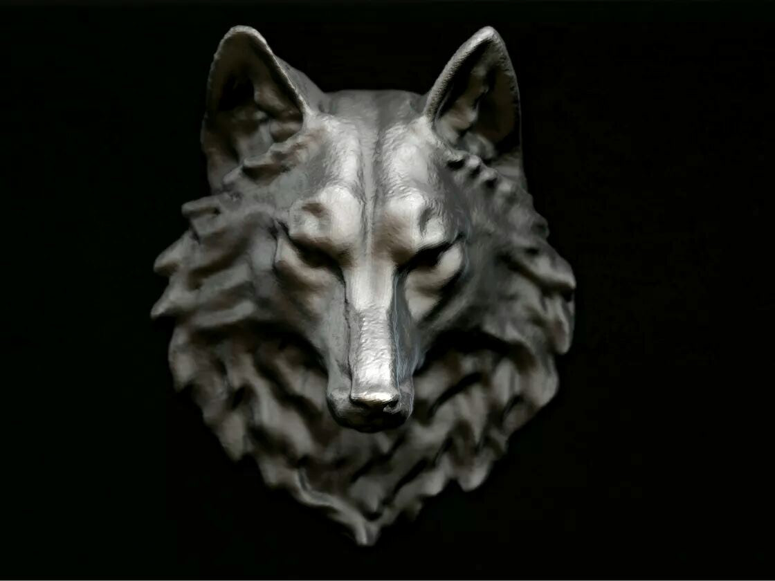 Wolf Bust 3D Scan