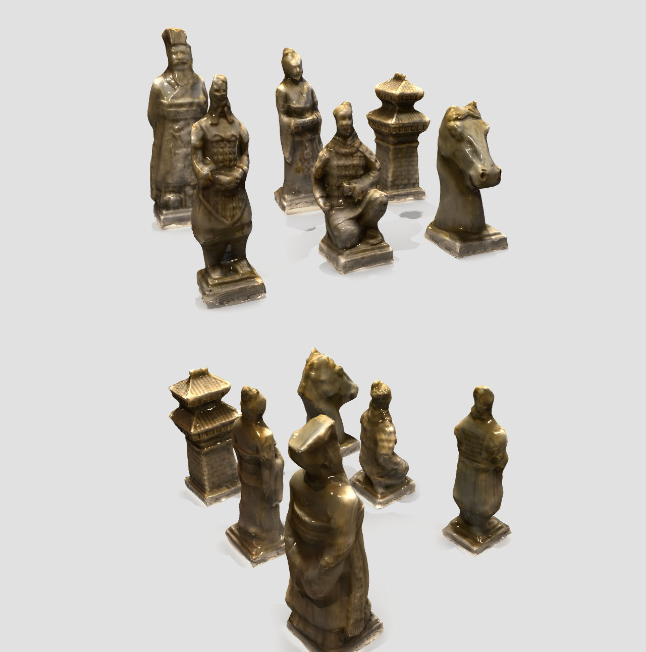 Chess Pieces 3D Scan