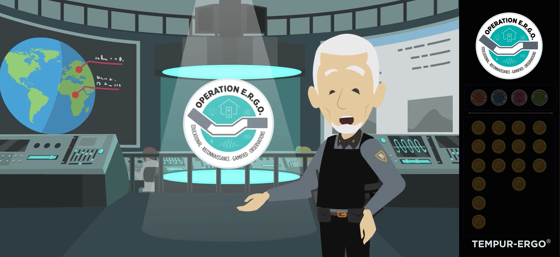 Game play begin immediately to immerse learners in world